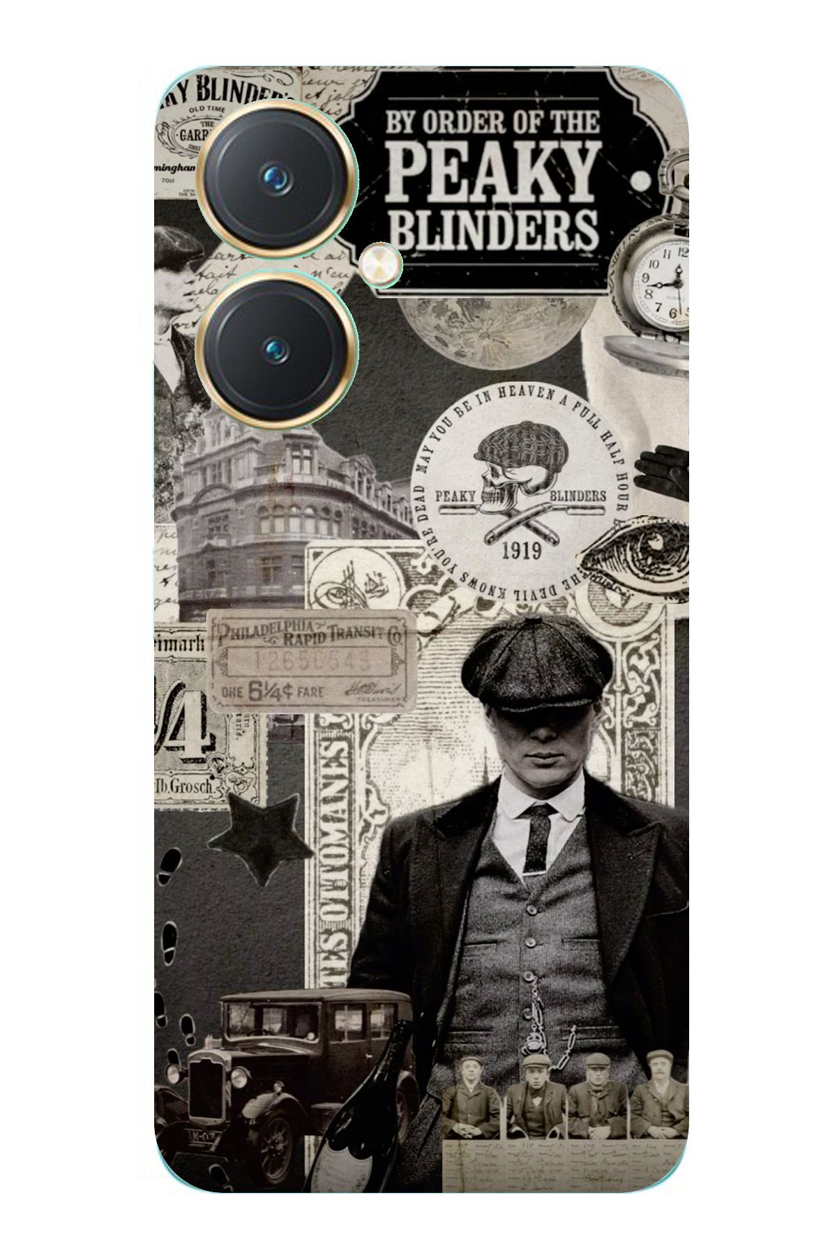 TechTree Vivo Y27 Uyumlu Peaky Blinders Şeffaf Silikon Kılıf
