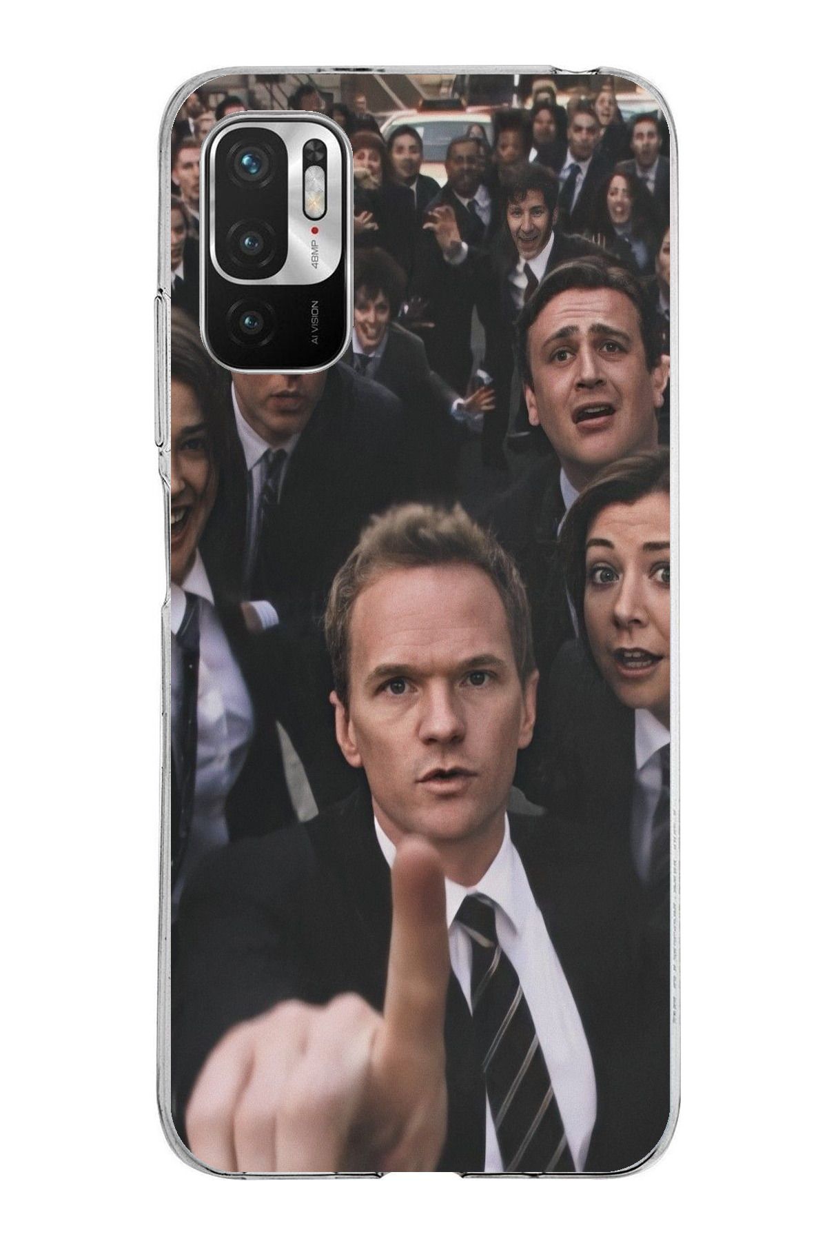 TechTree Redmi Note 10 5G Uyumlu How i met your mother Selfie Tasarımlı Şeffaf Silikon Kılıf