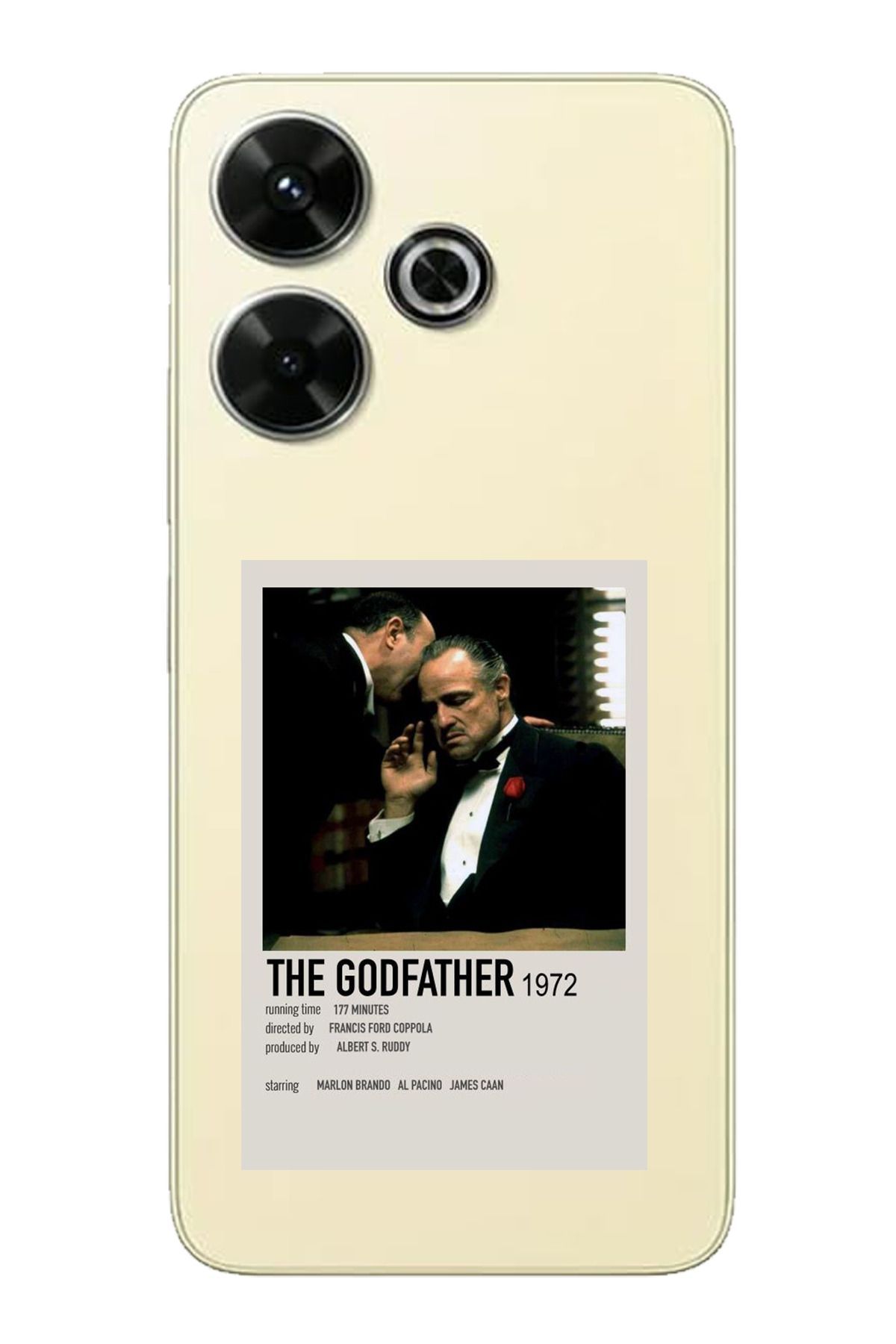 TechTree Redmi 13 Uyumlu The GodFather Baba Poster Tasarımlı Şeffaf Silikon Kılıf