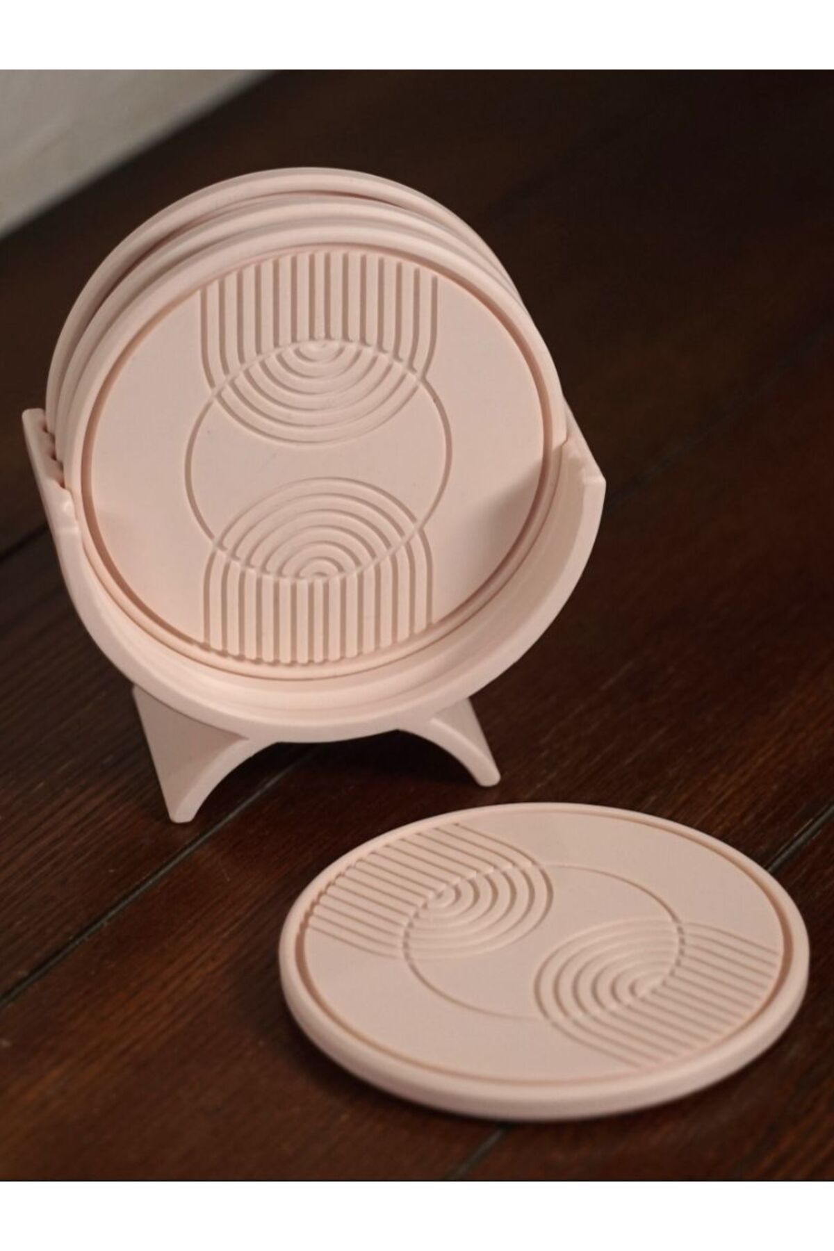 Lunera Accessories 3D 4’lü Modern Bardak Altlığı Seti