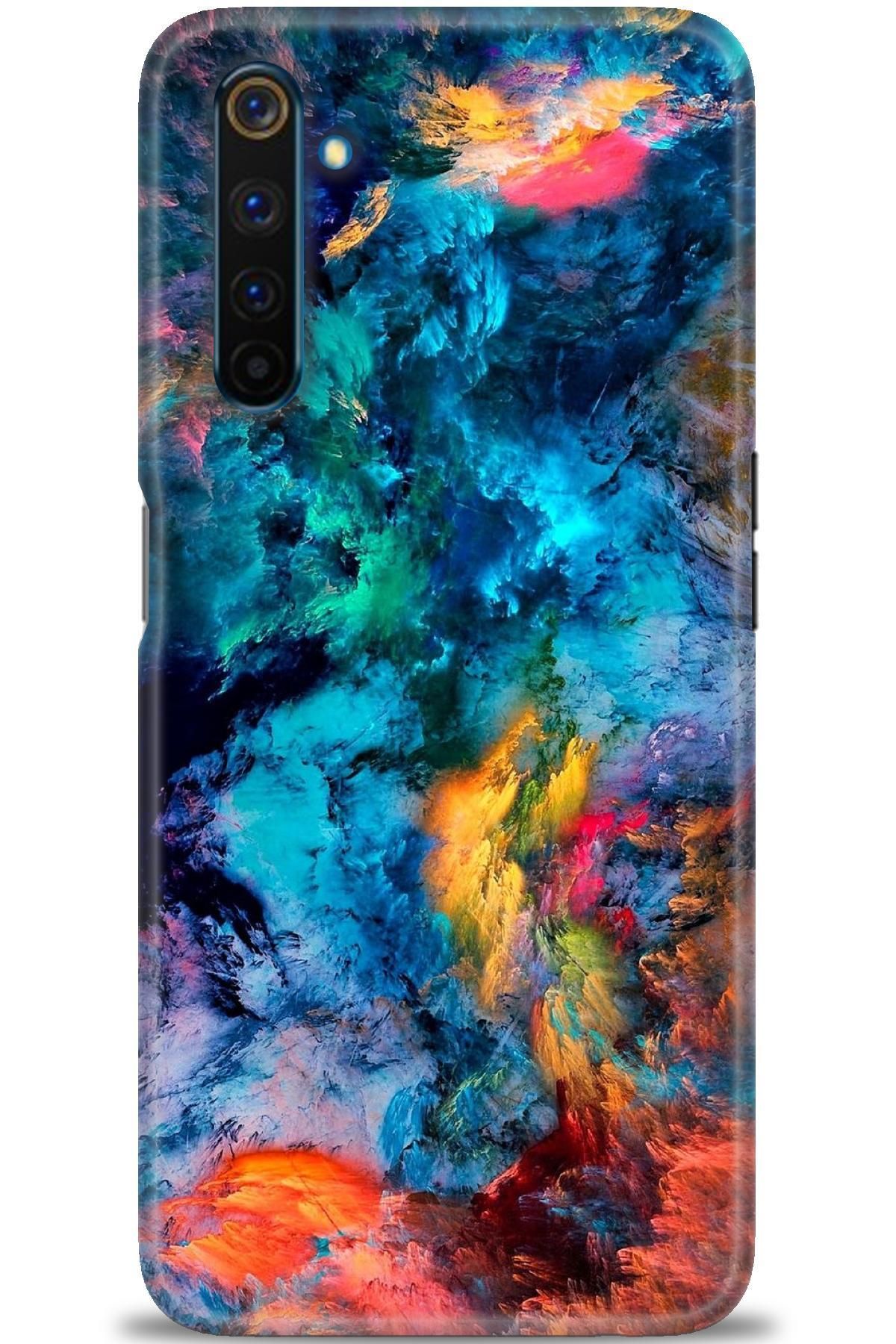 realme 6 Pro İle Uyumlu HD Baskılı Desenli Silikon Kılıf - 555