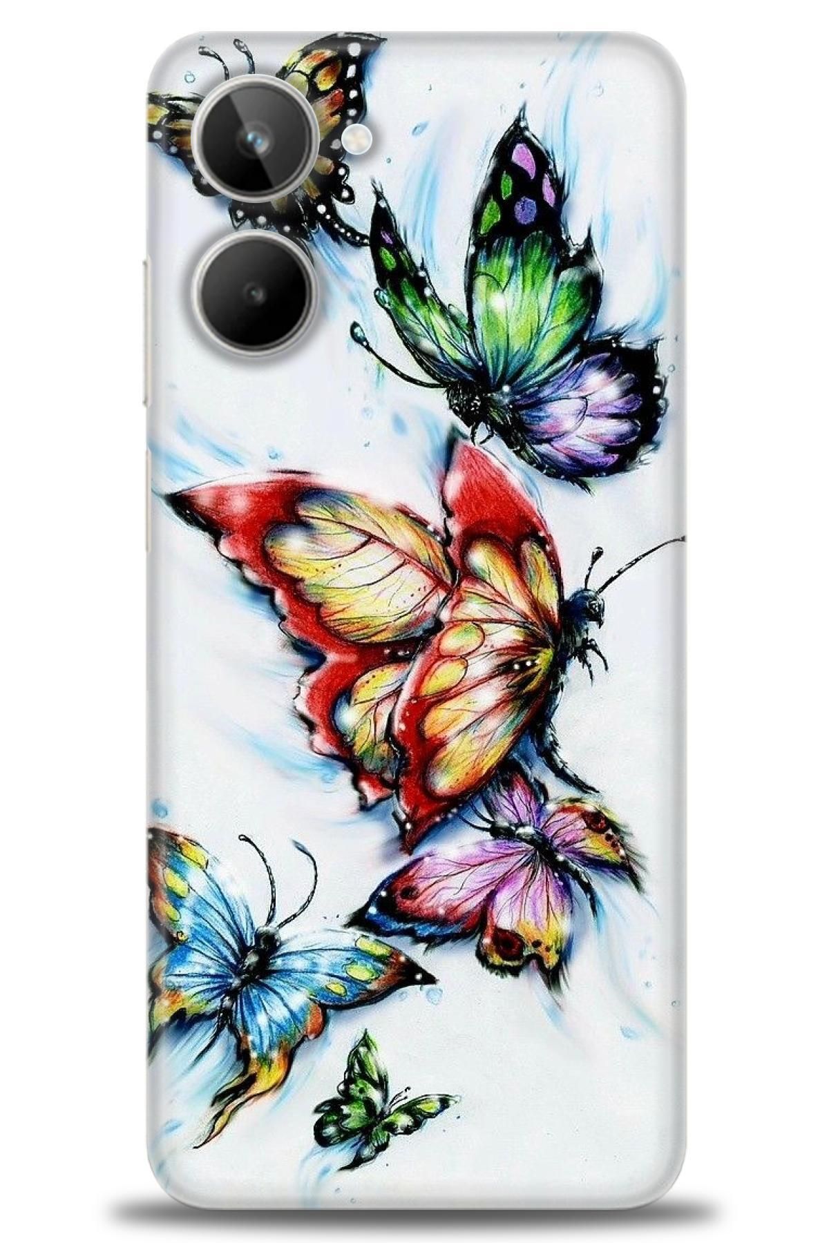 realme 10 4G İle Uyumlu HD Baskılı Desenli Silikon Kılıf - 525