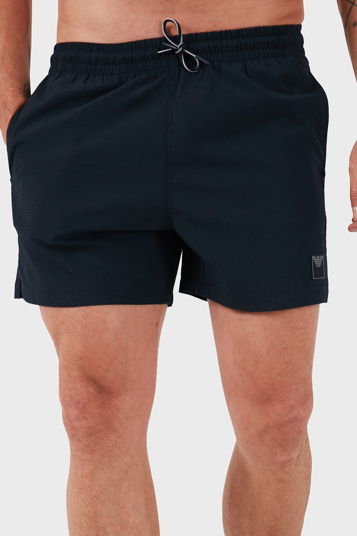Emporio Armani Dokulu Regular Fit Normal Bel Mayo Short Erkek MAYO SHORT EM000583 AF12336 UB102