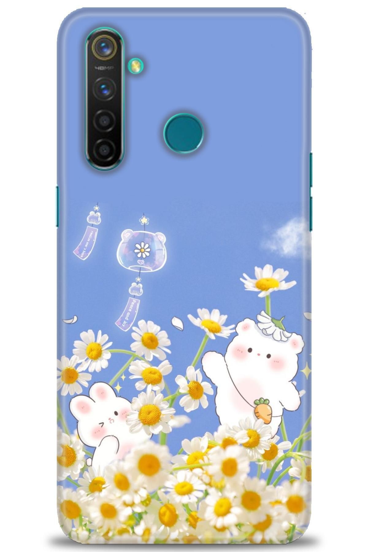 realme 5 Pro İle Uyumlu HD Baskılı Desenli Silikon Kılıf - 448