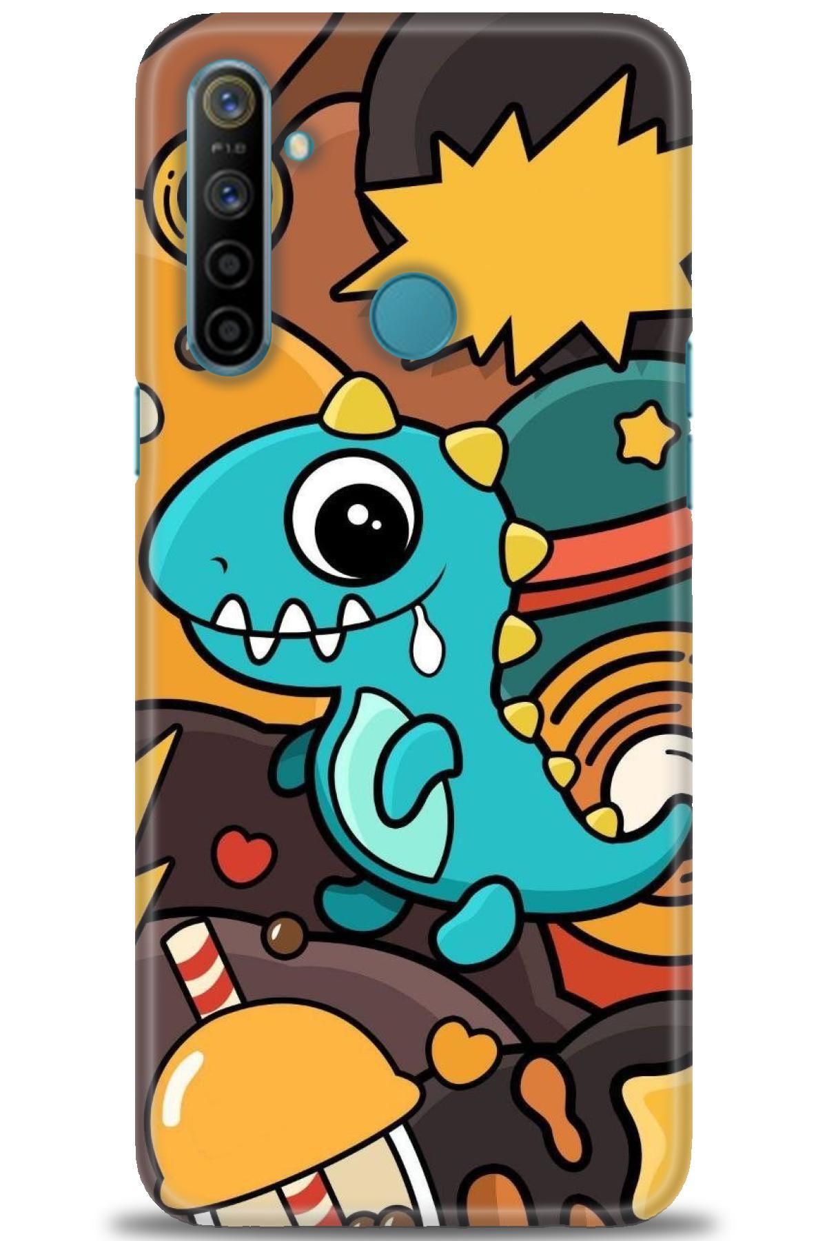 realme 5i İle Uyumlu HD Baskılı Desenli Silikon Kılıf - 491