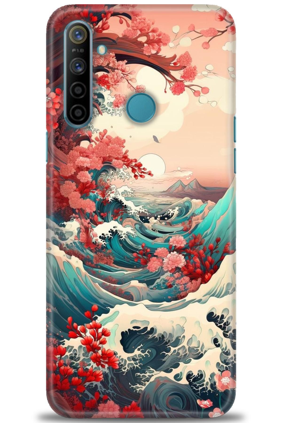 realme 5i İle Uyumlu HD Baskılı Desenli Silikon Kılıf - 880