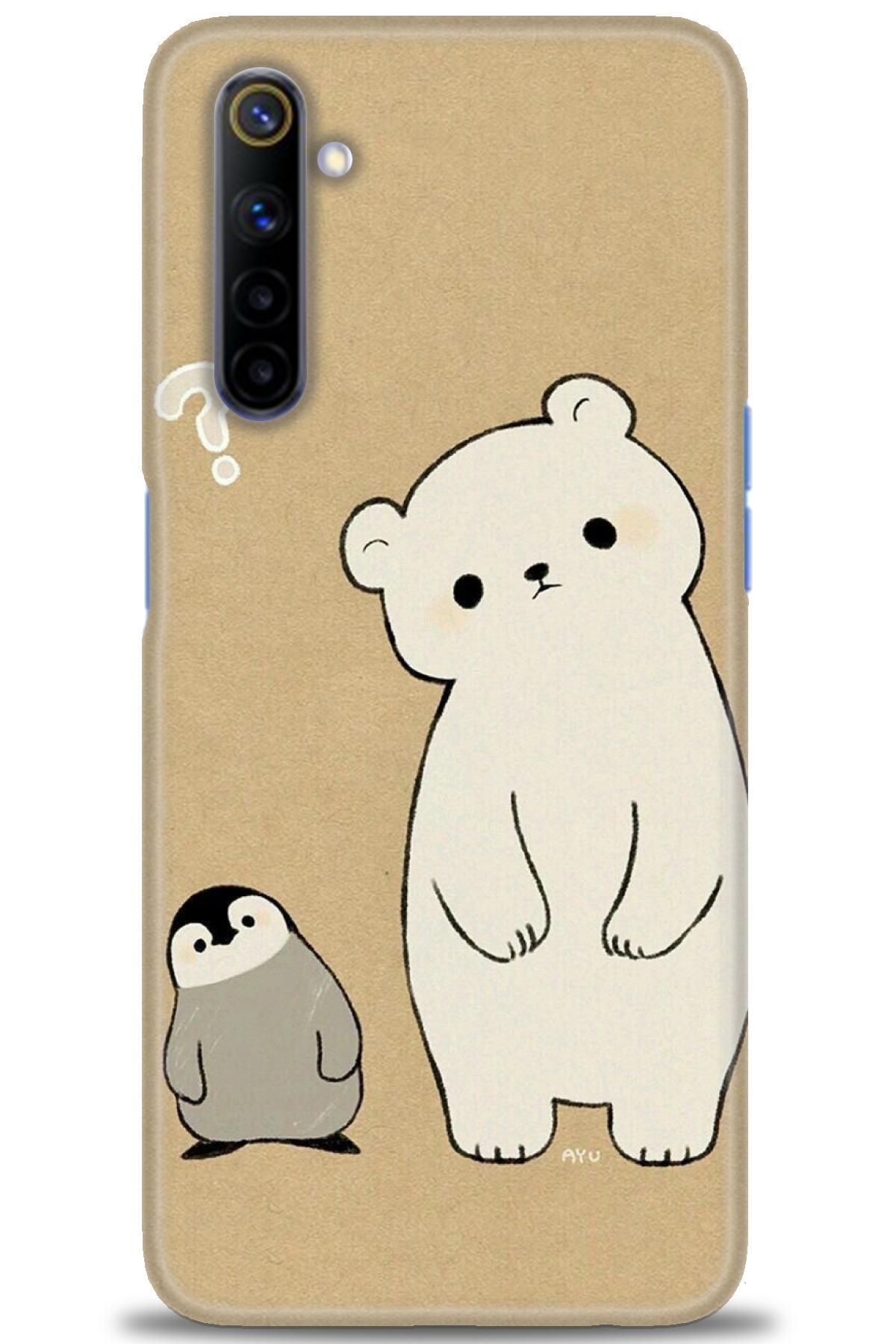 realme 6 İle Uyumlu HD Baskılı Desenli Silikon Kılıf - 604