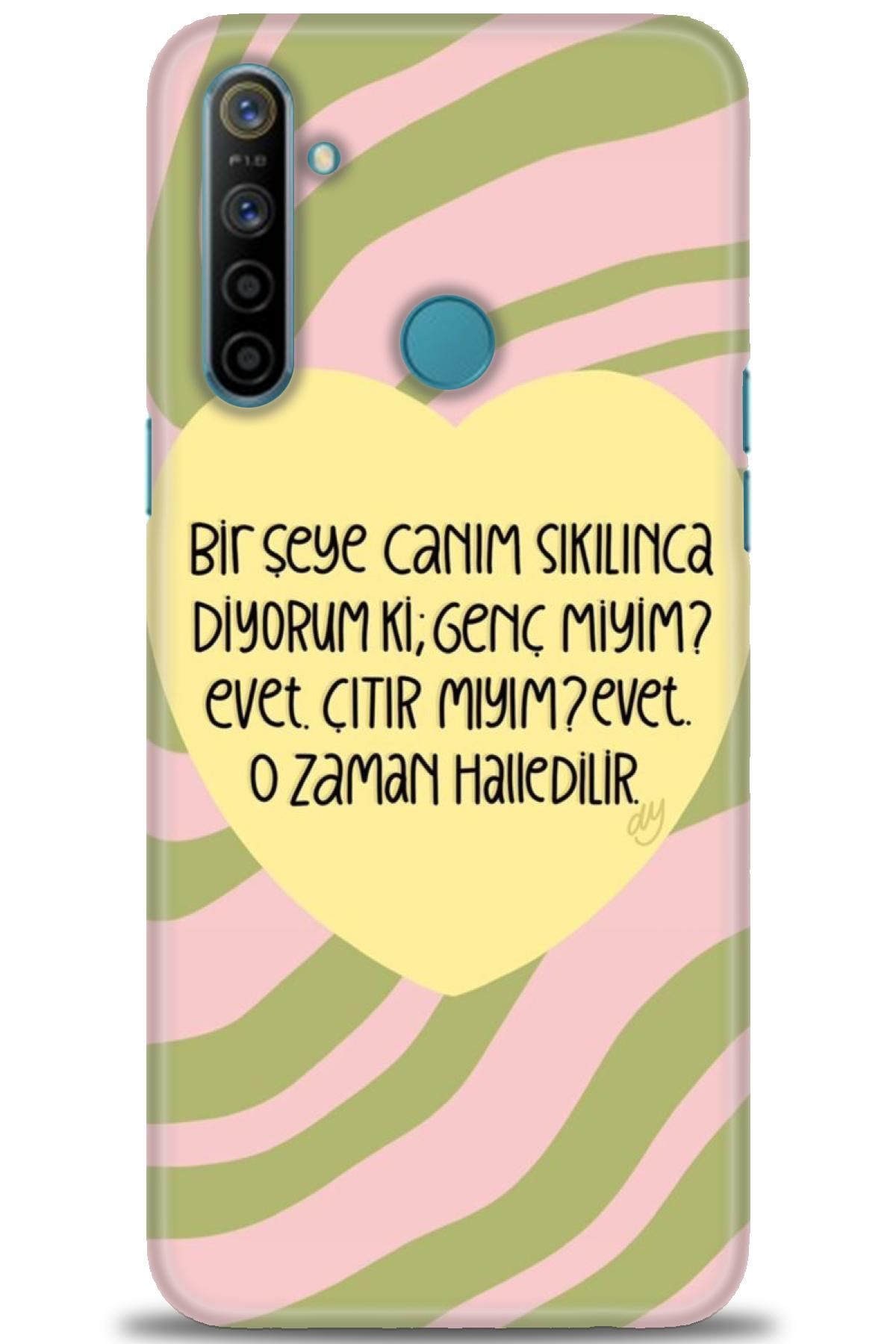 realme 5i İle Uyumlu HD Baskılı Desenli Silikon Kılıf - 1080