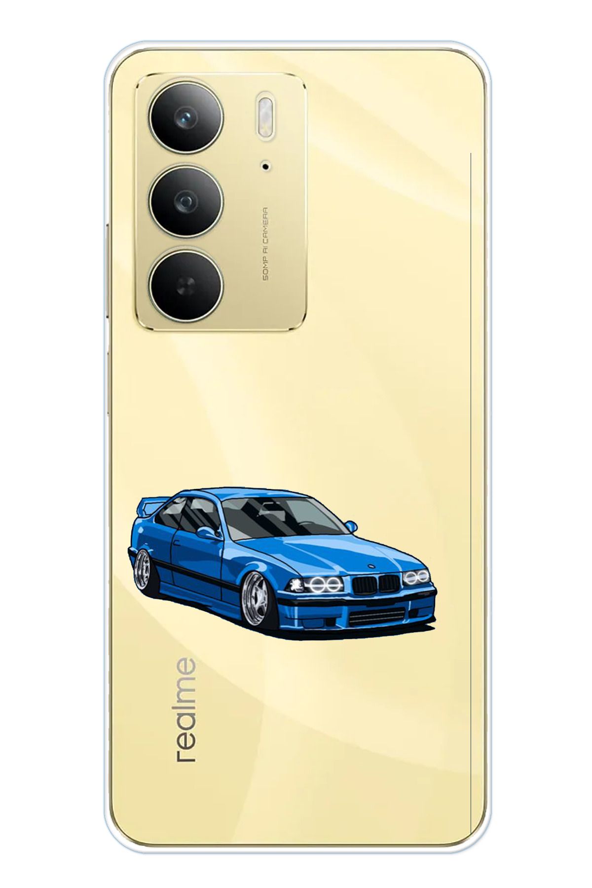 TechTree Realme C75 Uyumlu E36 M3 Tasarımlı Şeffaf Silikon Kılıf