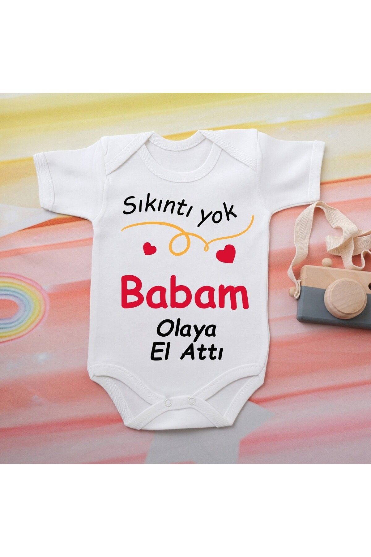 soft wing %100 Pamuklu Organik Baskılı Premium Çıtçıtlı Bebek Body Atlet Zıbın 00505