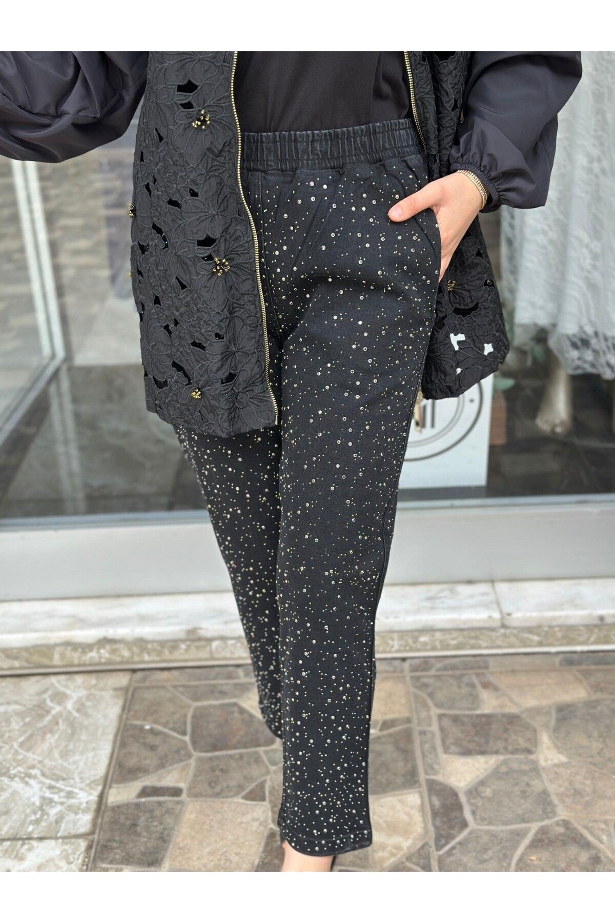 Missemramiss 4810 Denim Taşlı Pantolon