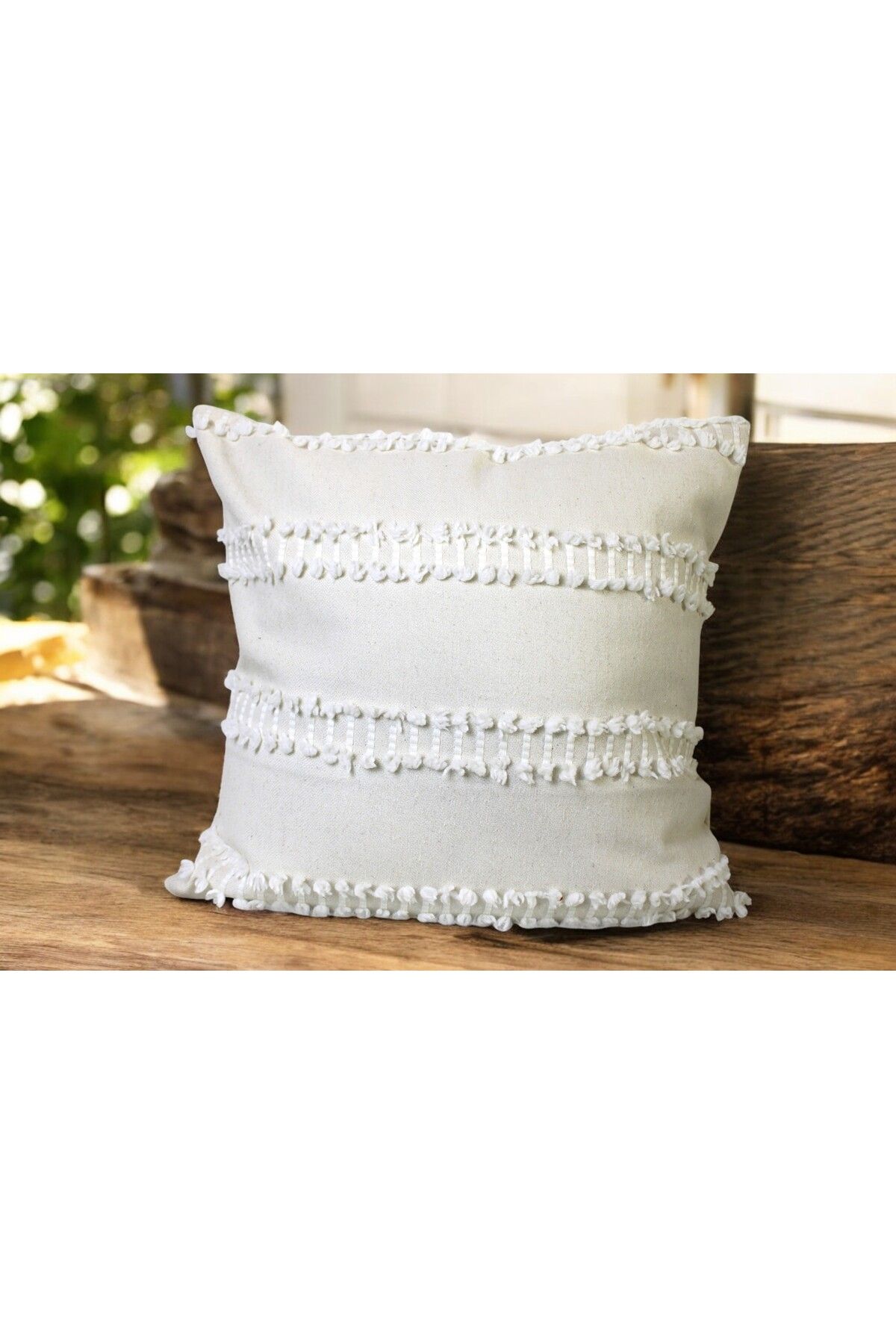 Home Mof Home Collection Merdiven Desen Gizli Dikişli Kırlent Kılıfı