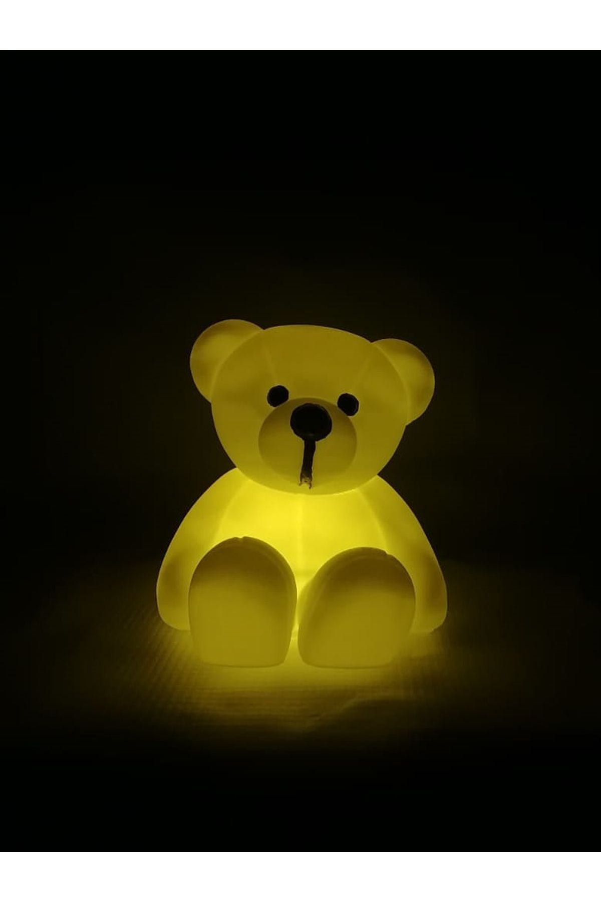 3D HOME Bear Ayı Gece Lambası Küçük Boy 12 Cm Gün Işığı Pilli