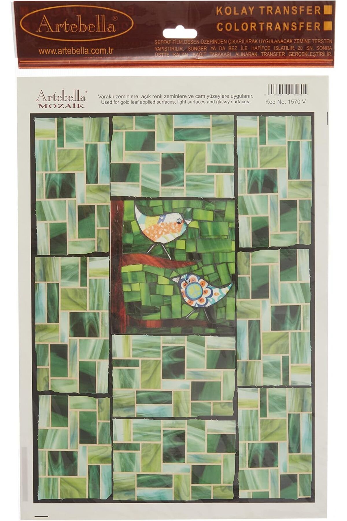 KDROĞLU Plamystical Mozaik Kolay Transfer 23x34 Cm Açık Zemin 1570v Newing 1139529