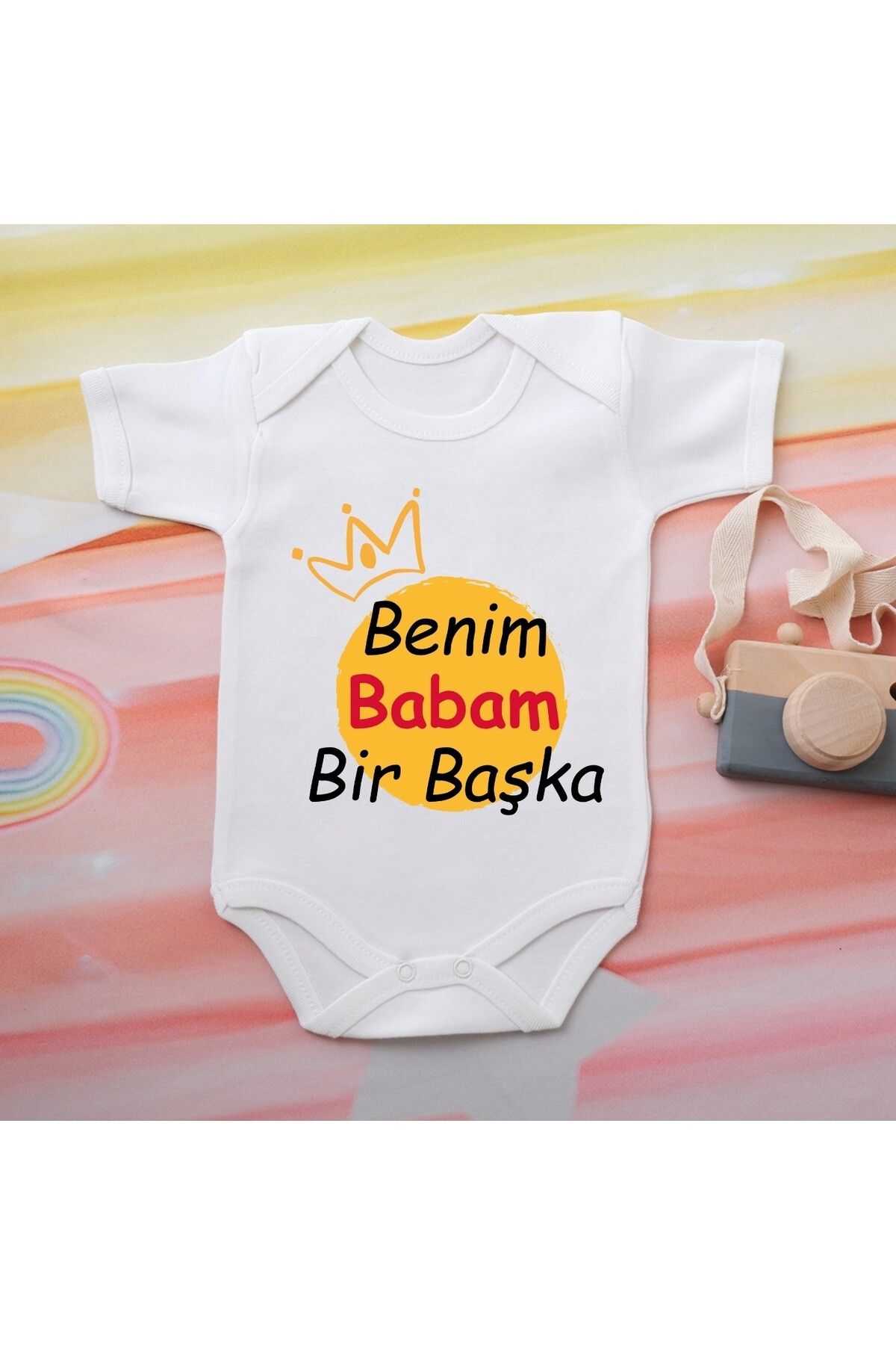 soft wing %100 Pamuklu Organik Baskılı Premium Çıtçıtlı Bebek Body Atlet Zıbın 00509