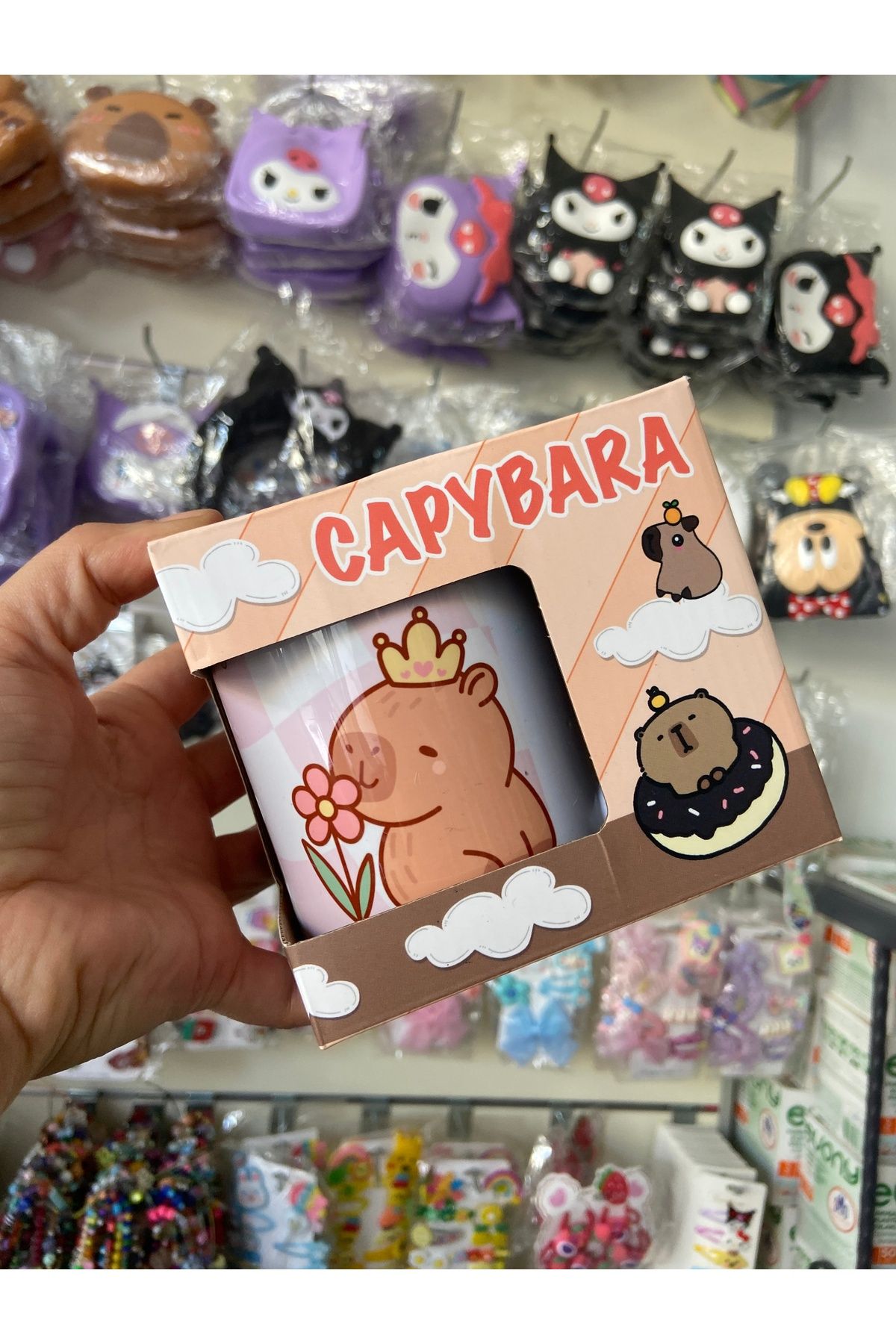 synshop Capybara Kapibara Figür Kupa Bardak