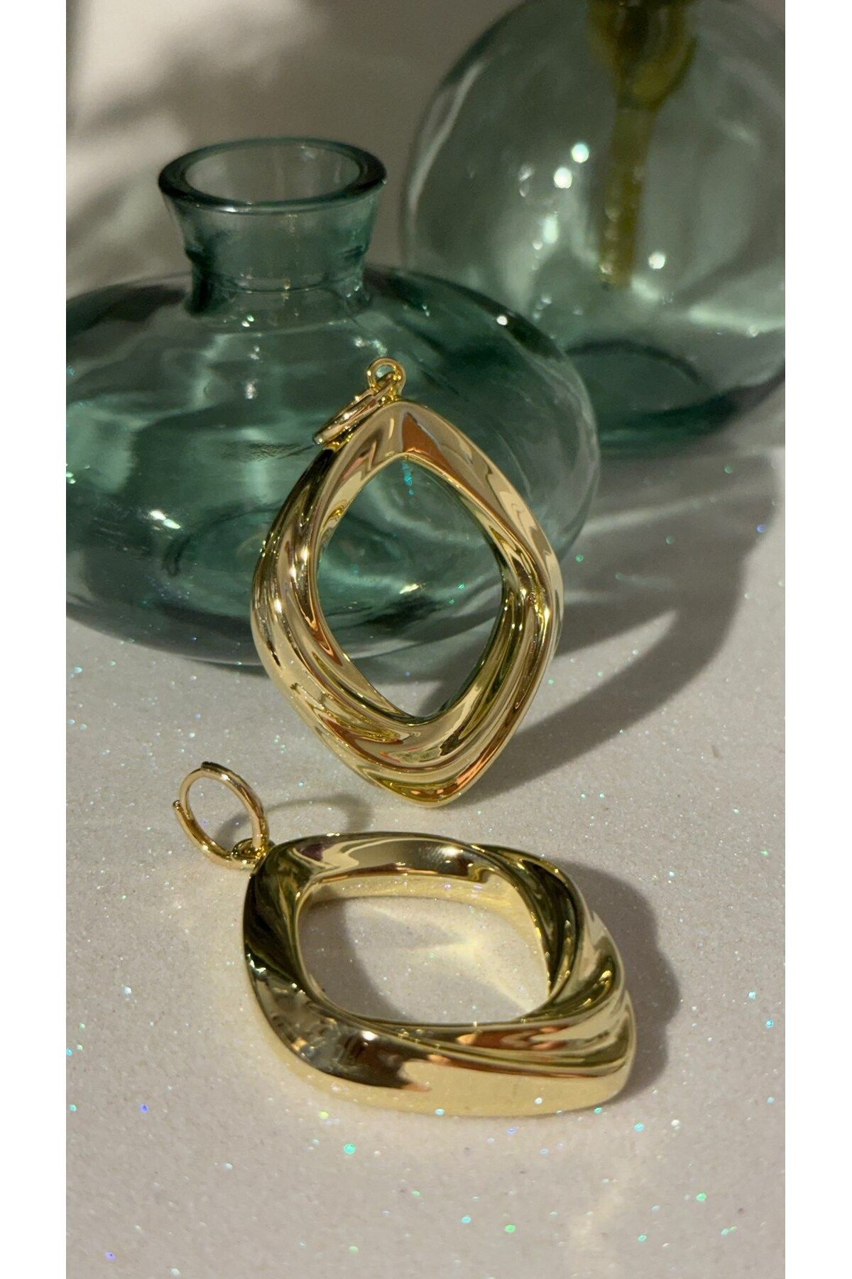 Luna Argento İTHAL OVAL KLASİK TARZ BÜYÜK KÜPE