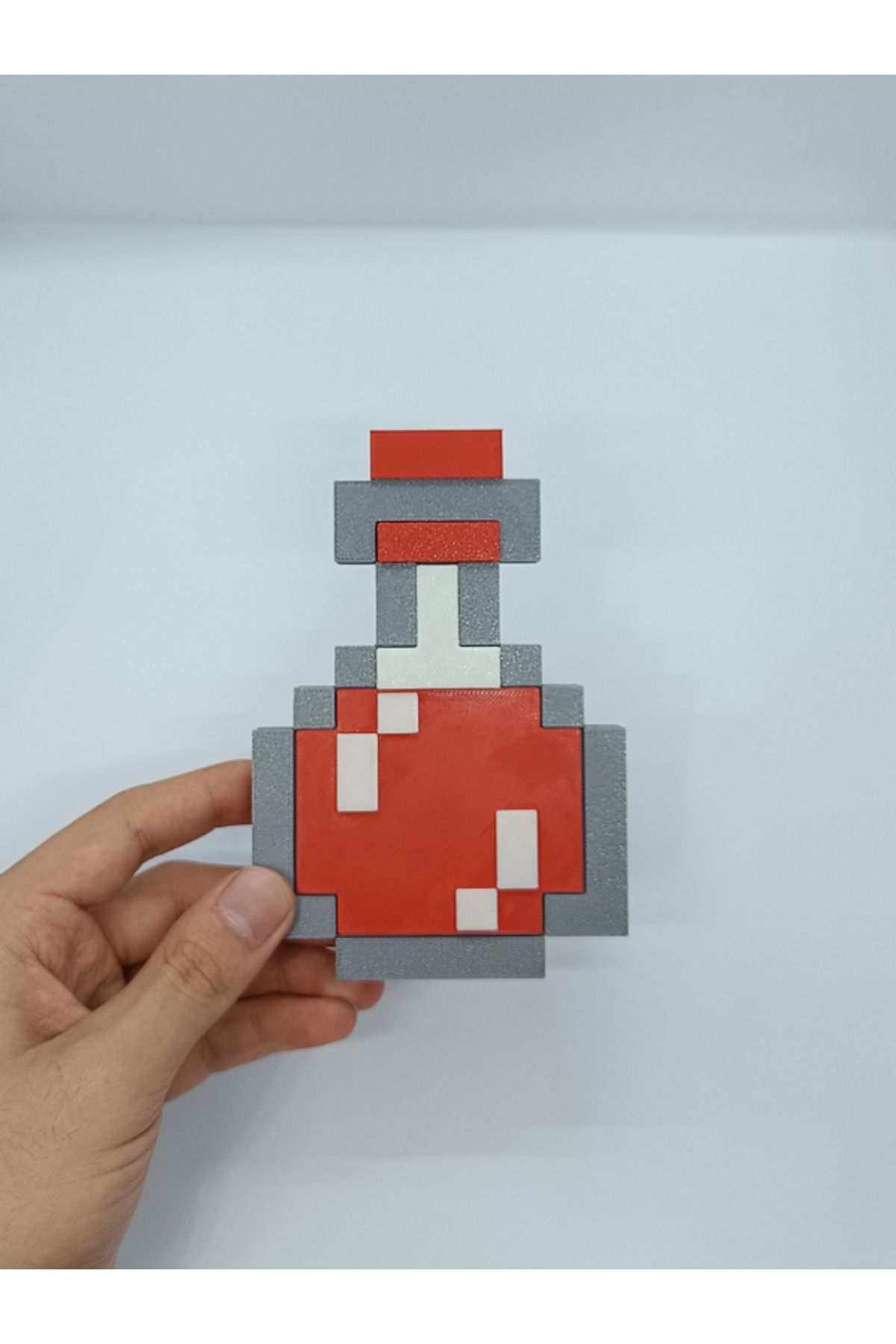Home Minecraft Kırmızı Süs Iksir Şişesi 13 Cm Figür Potion Bottle Dekoratif Obje Biblo
