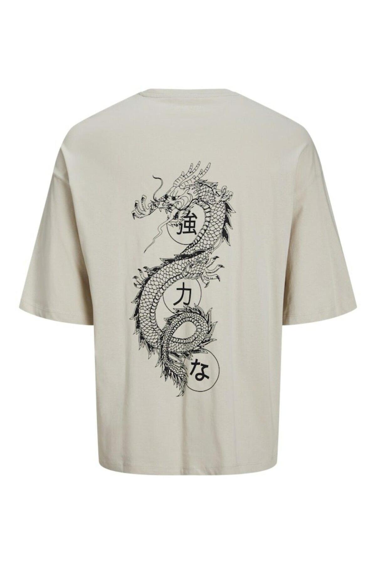 جک اند جونز 12273504 تی شرت مردانه Jjdragon Tee Ss Crew Neck