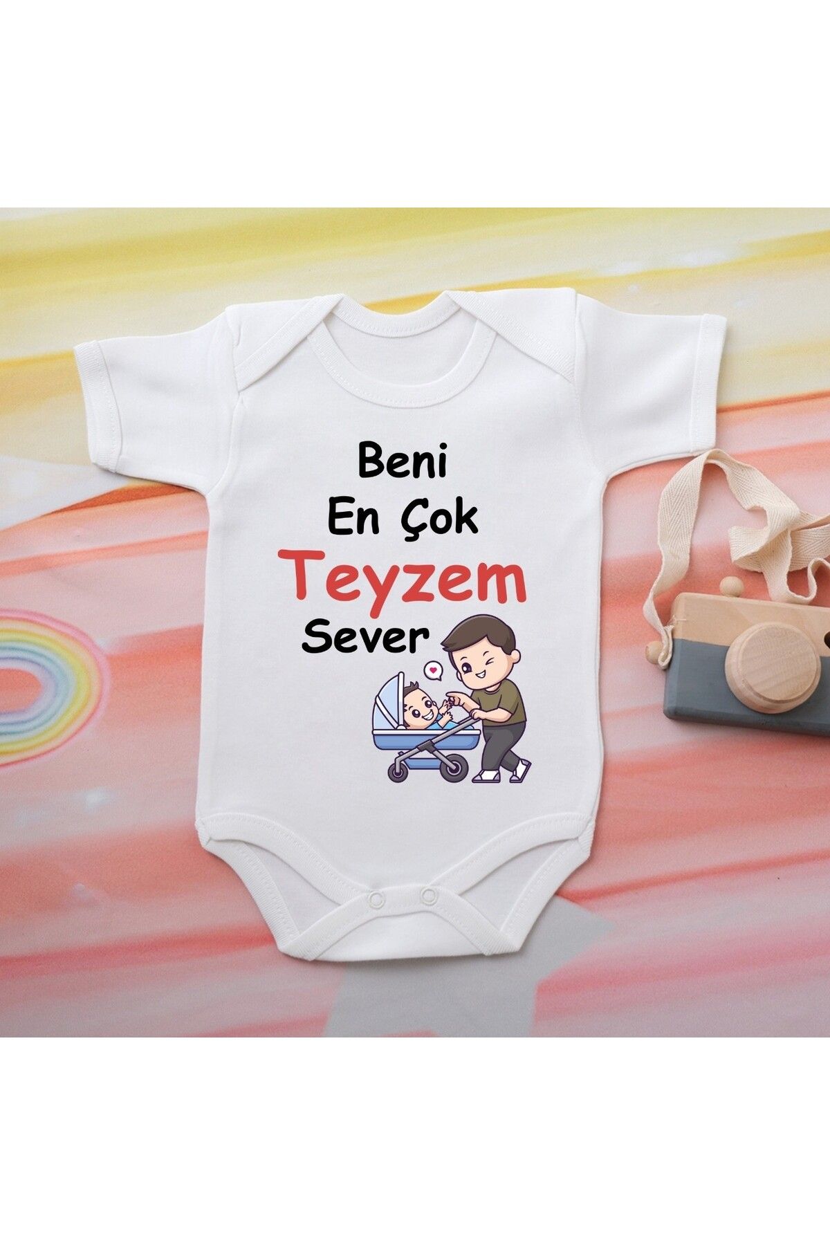 soft wing %100 Pamuklu Organik Baskılı Premium Çıtçıtlı Bebek Body Atlet Zıbın 00542