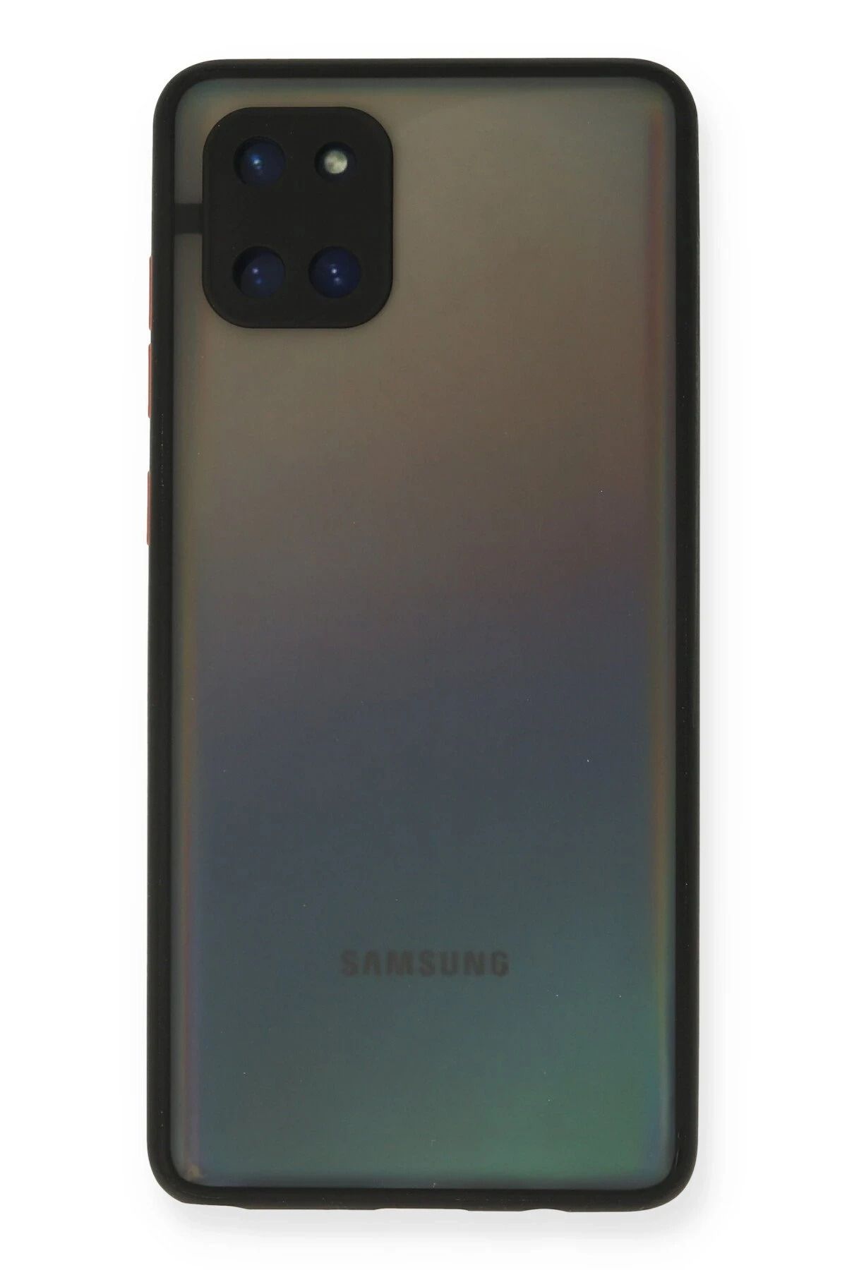 NewFace Samsung Galaxy A81 / Note 10 Lite Kılıf Montreal Silikon Kapak - Siyah YKTSN