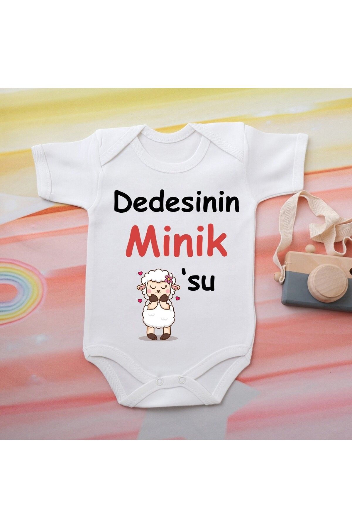 soft wing %100 Pamuklu Organik Baskılı Premium Çıtçıtlı Bebek Body Atlet Zıbın 00541