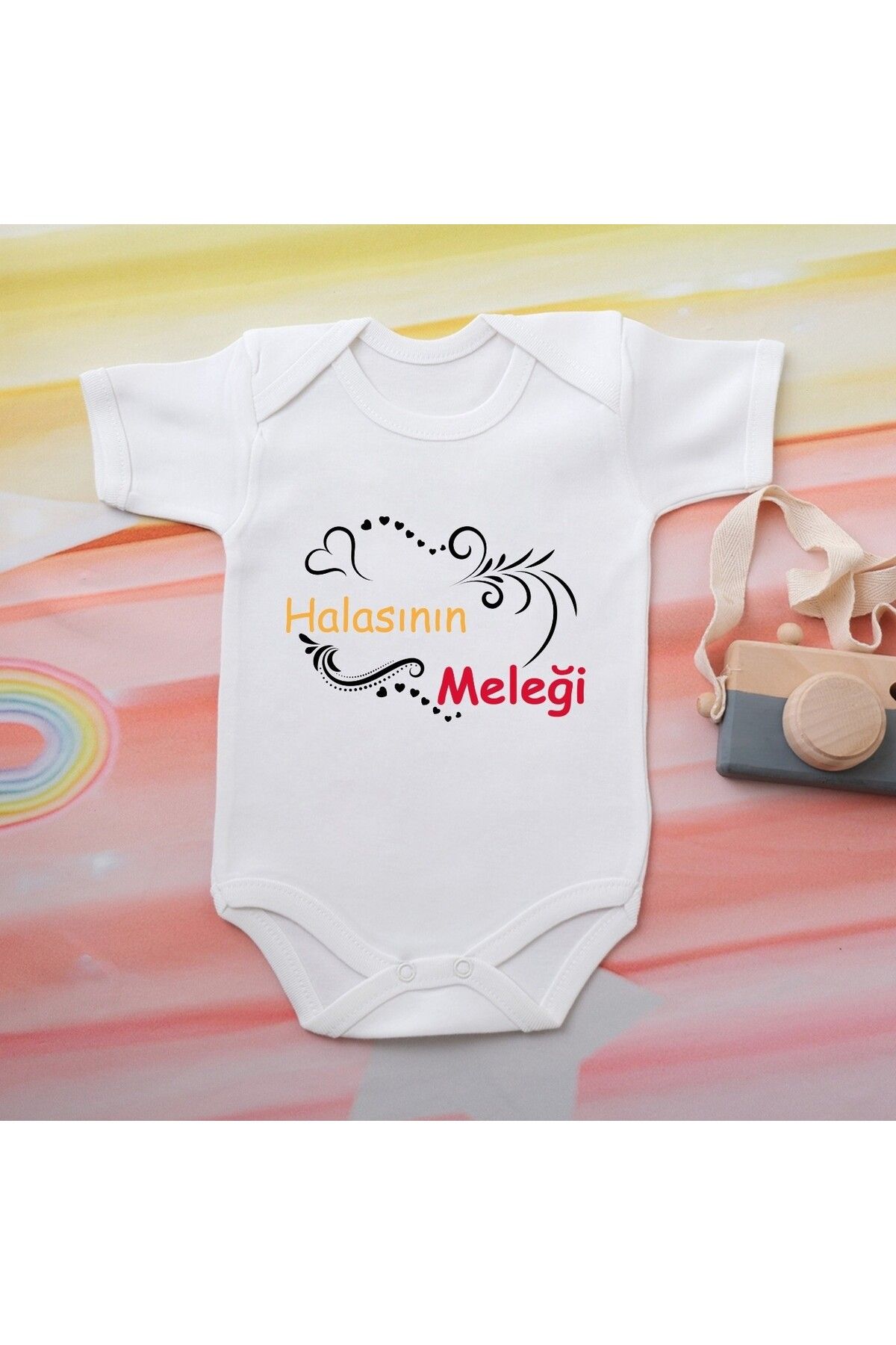 soft wing %100 Pamuklu Organik Baskılı Premium Çıtçıtlı Bebek Body Atlet Zıbın 00548