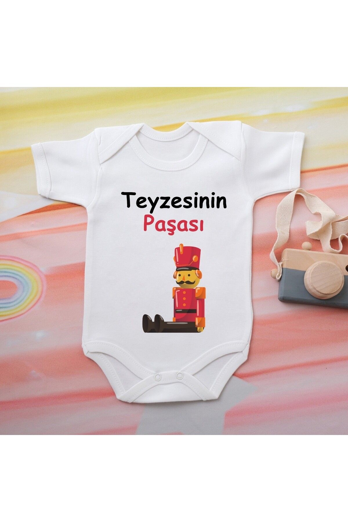 soft wing %100 Pamuklu Organik Baskılı Premium Çıtçıtlı Bebek Body Atlet Zıbın 00565