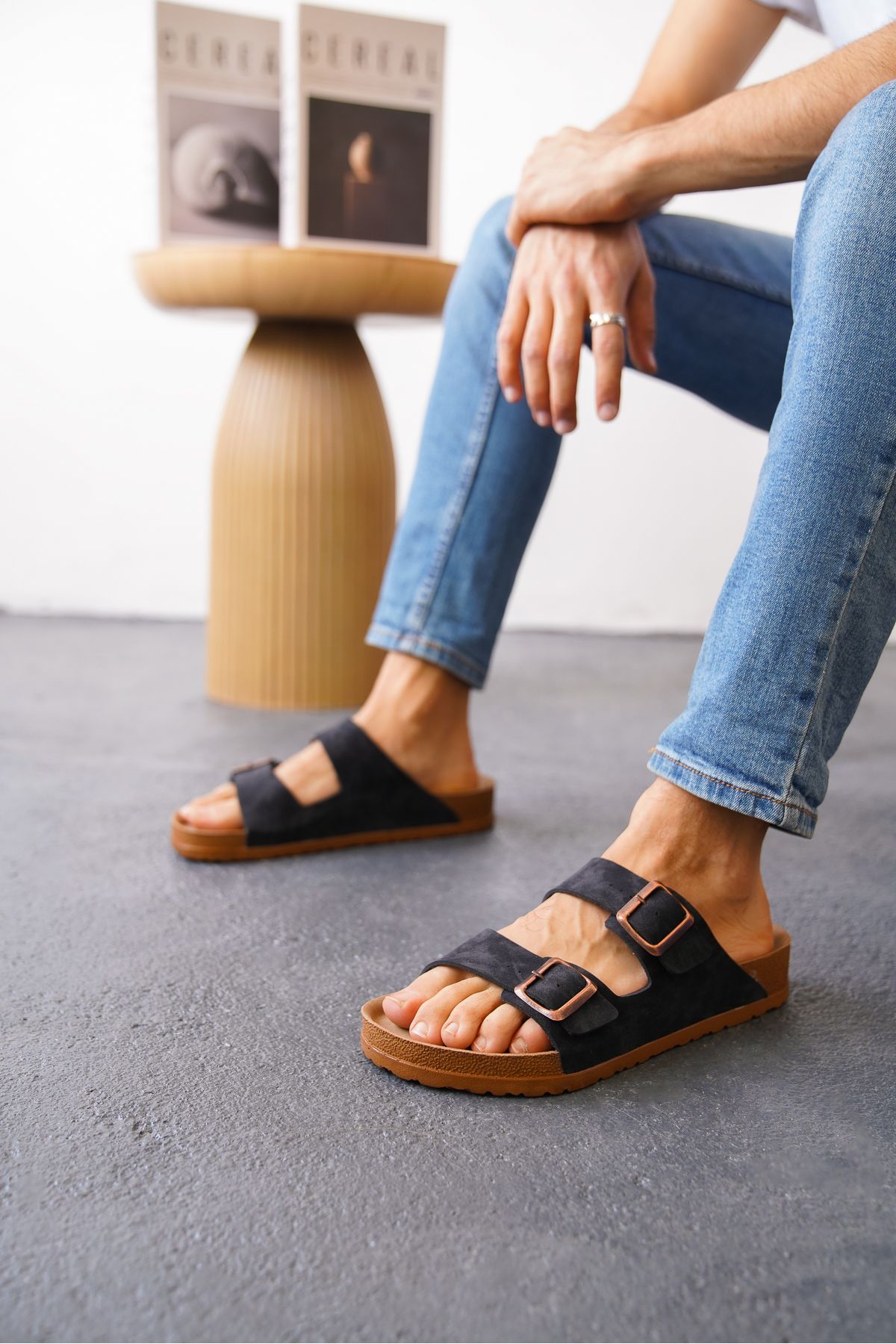 lavishoes Daxtors Arizona Günlük Ortopedik Unisex Çift Tokalı Terlik