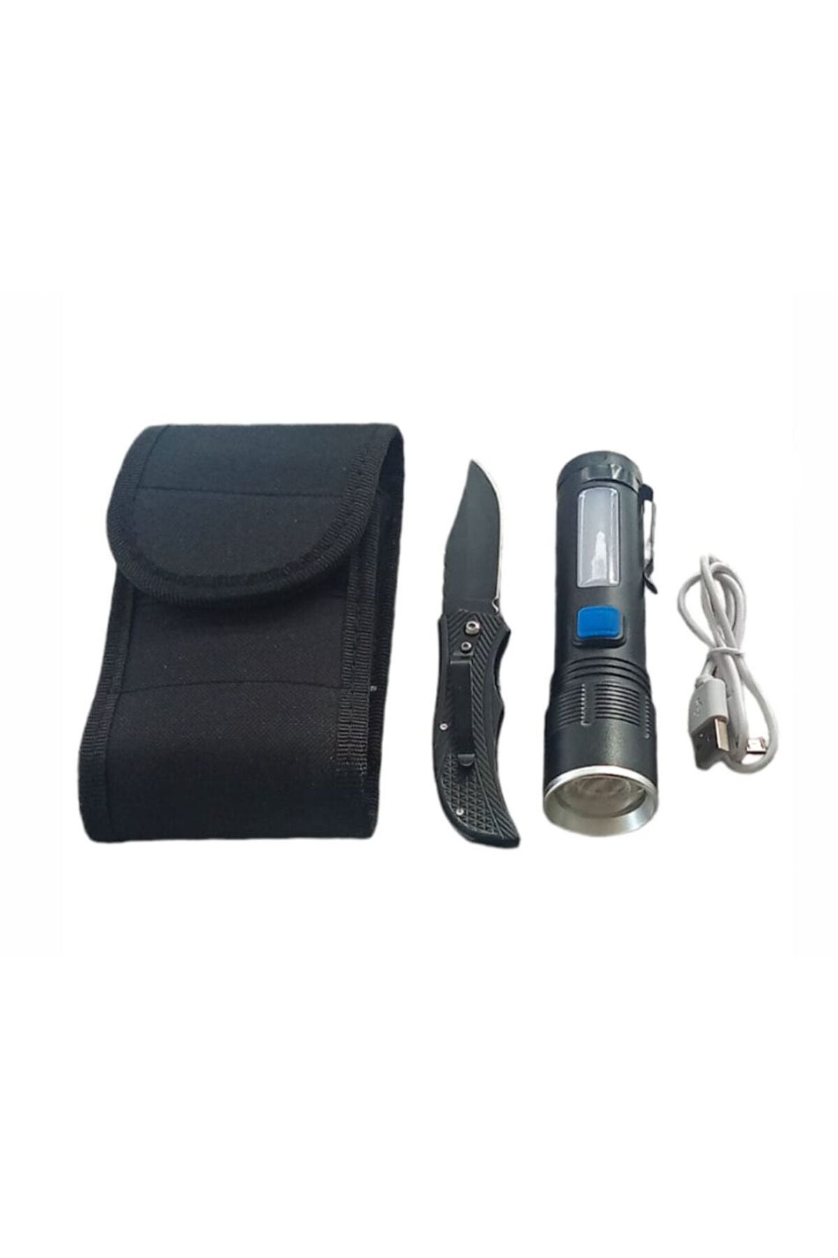 Skygo F.B.I F-91 Zoomlu XHP-50 Güçlü Işik Taşıma Çantalı 2 Li Set