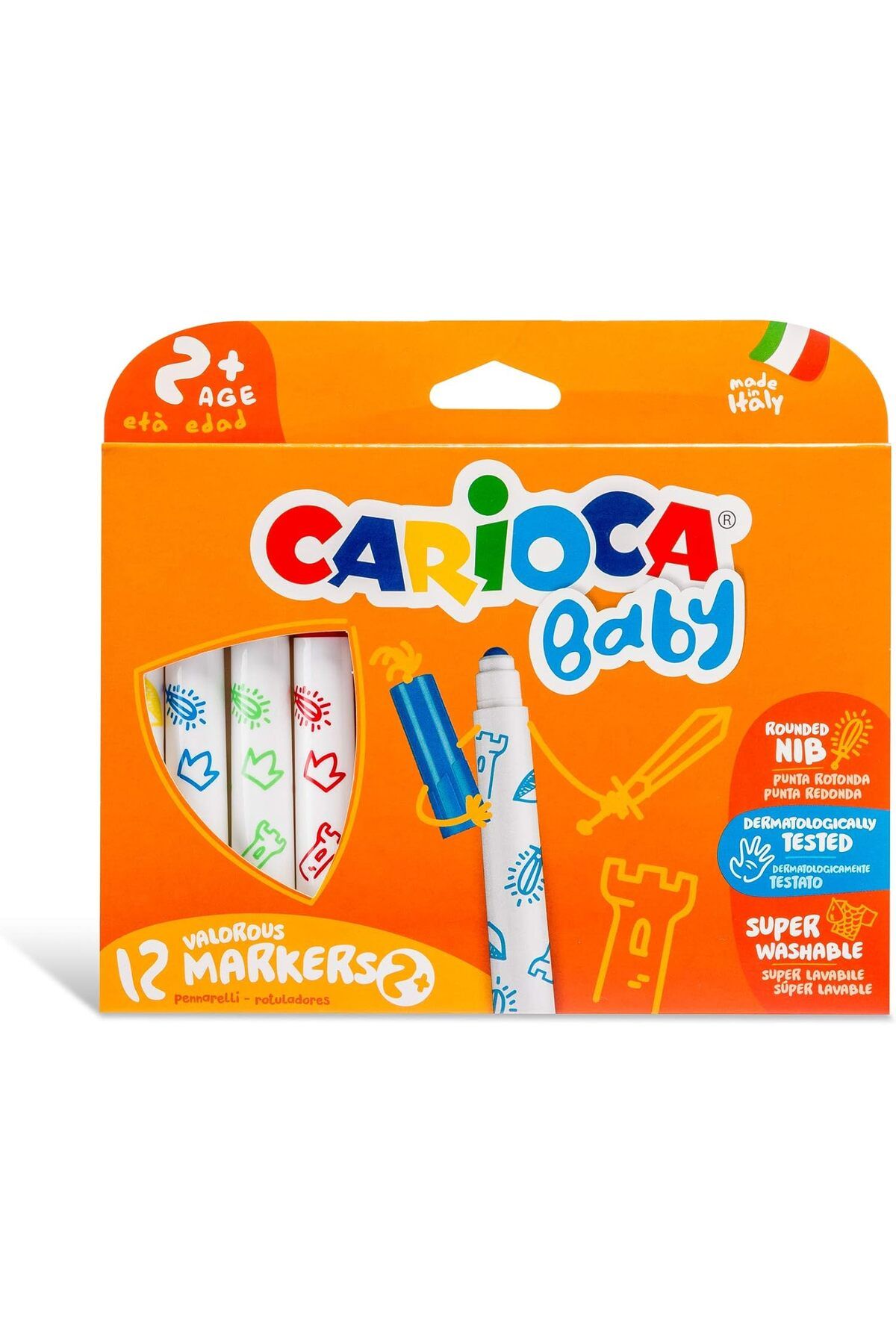 MEGOBİNE WHERE 12 RENK BABY JUMBO KEÇELİ KALEM 42814 ZTML SYFT 1139610