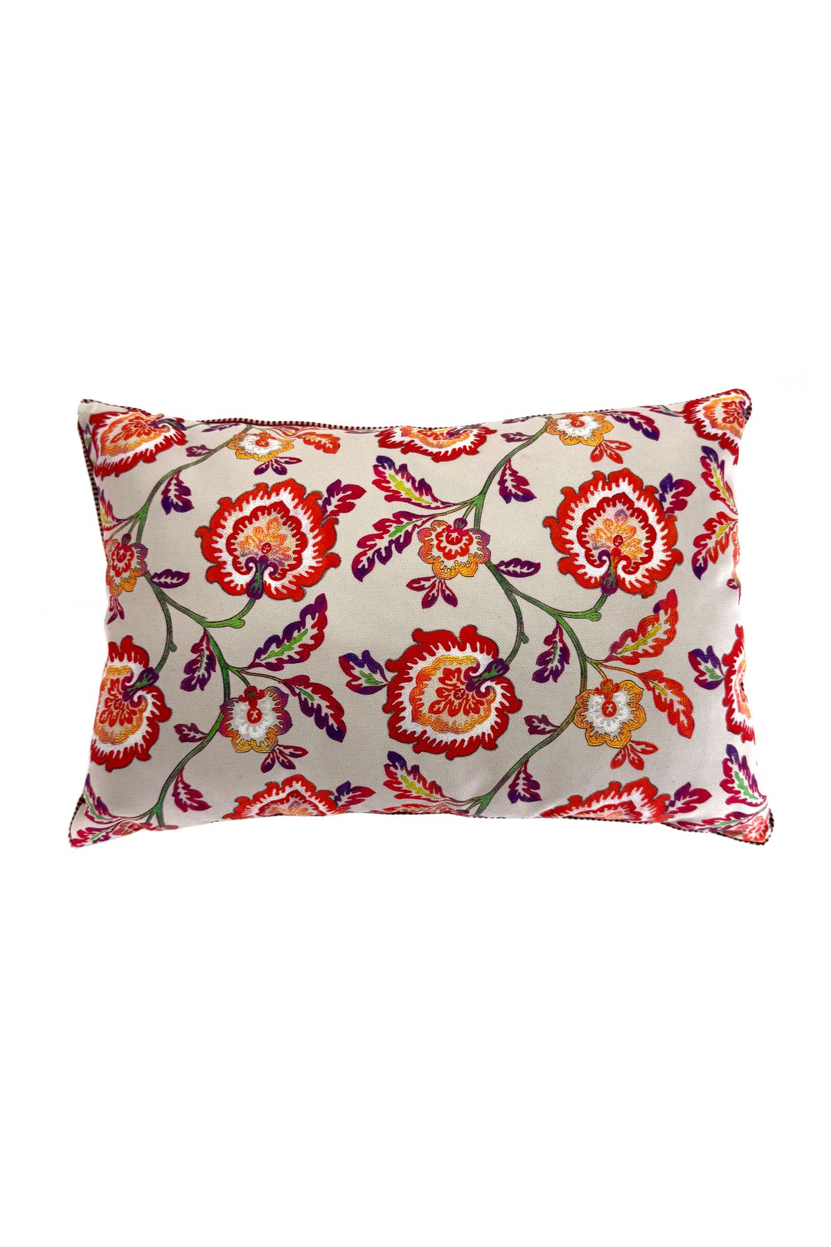 Bally Home Sevgi Çiçeği Desenli Dikdörtgen Dekoratif Kırlent Kılıfı