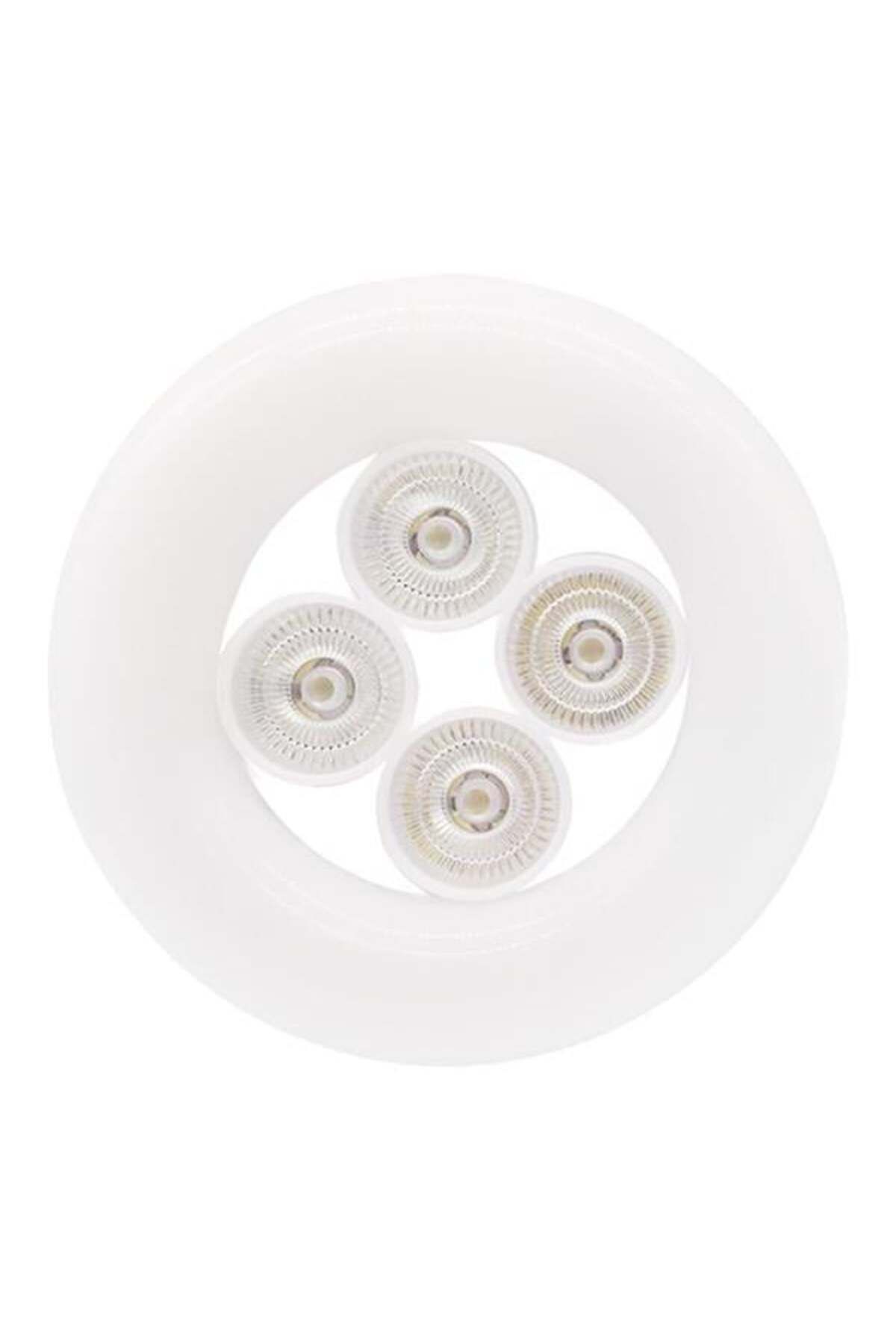 DENİZBİLİŞİM Powermaster Beyaz E27 Duy 48 Watt 4\'Lü Ufo Led Lamba Kk-902