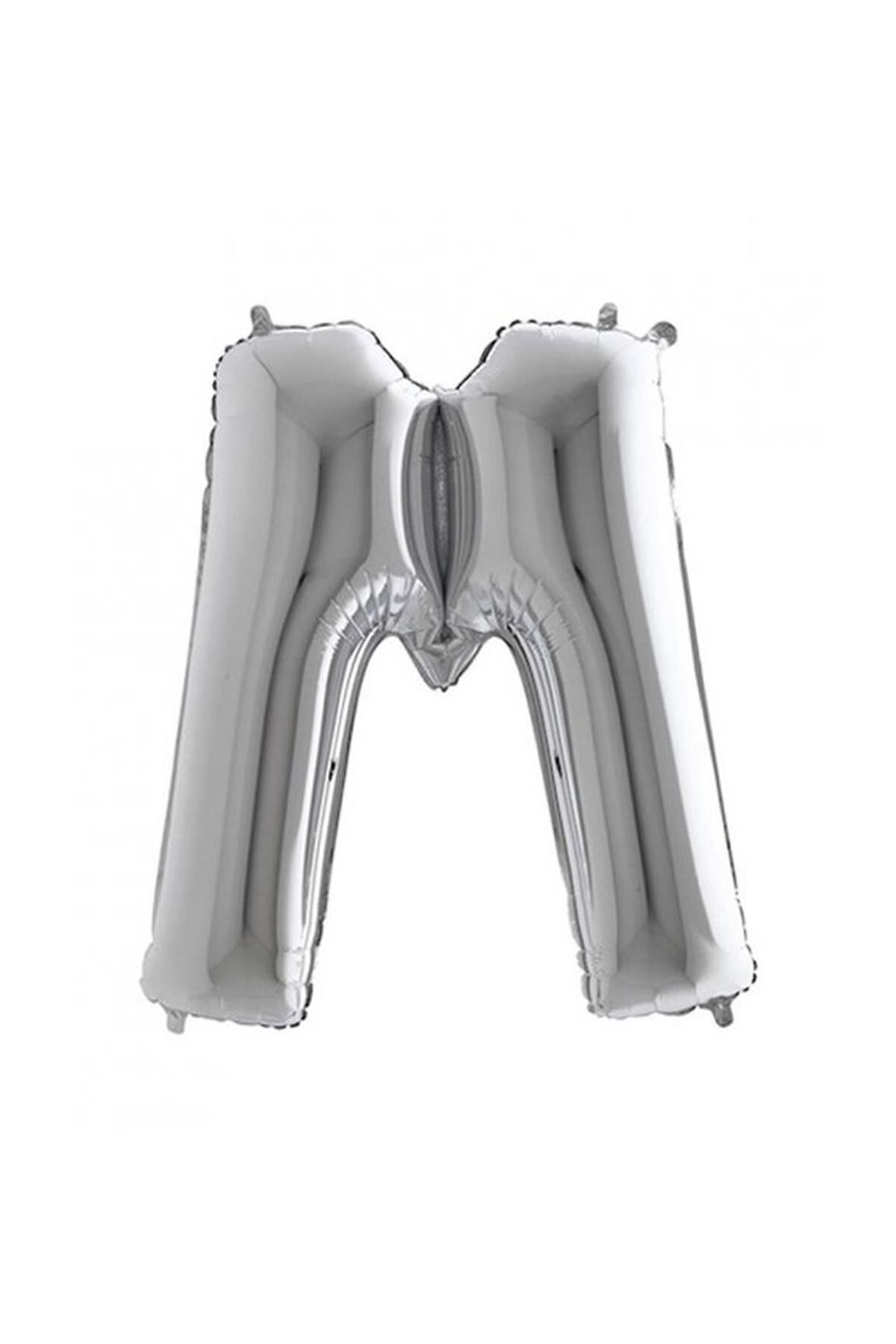 Store Folyo Balon Harf 75 cm Gümüş M