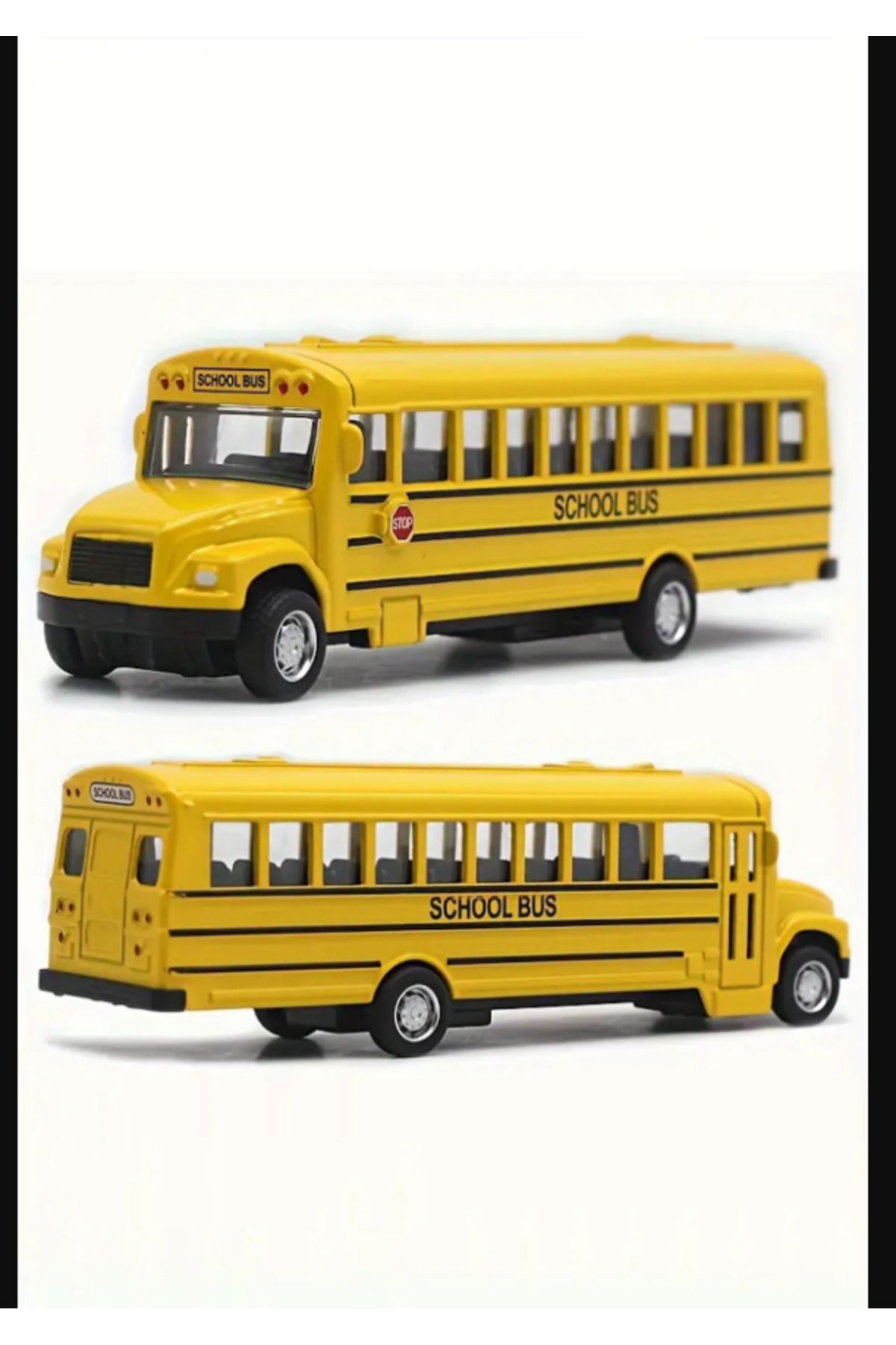 Ax Axentia Oyuncak Metal Otobüs Okul Servis Otobüsü Scholl Bus 14cm