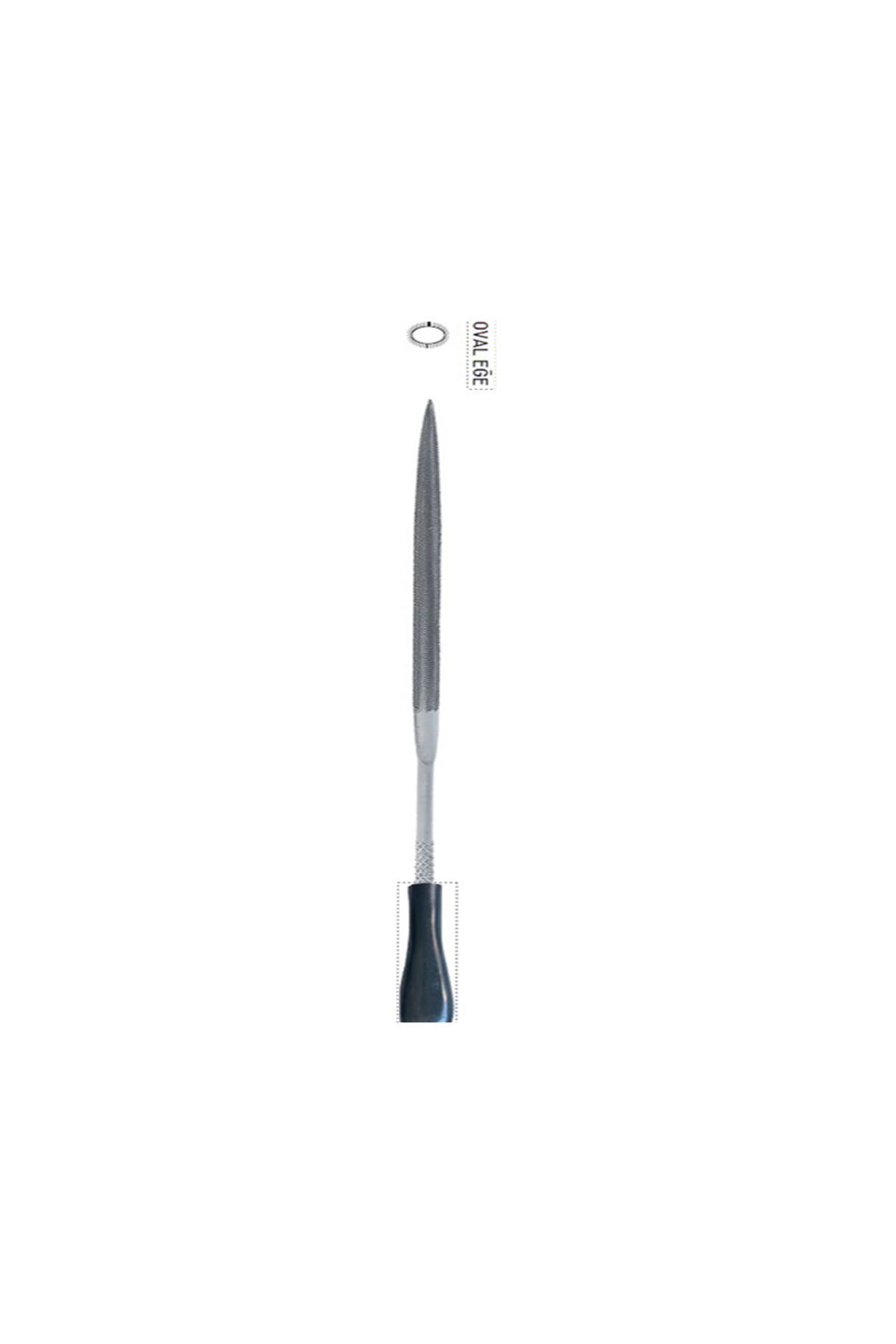 teknotrust 200mm OVAL SAATÇİ EĞE SAPLI