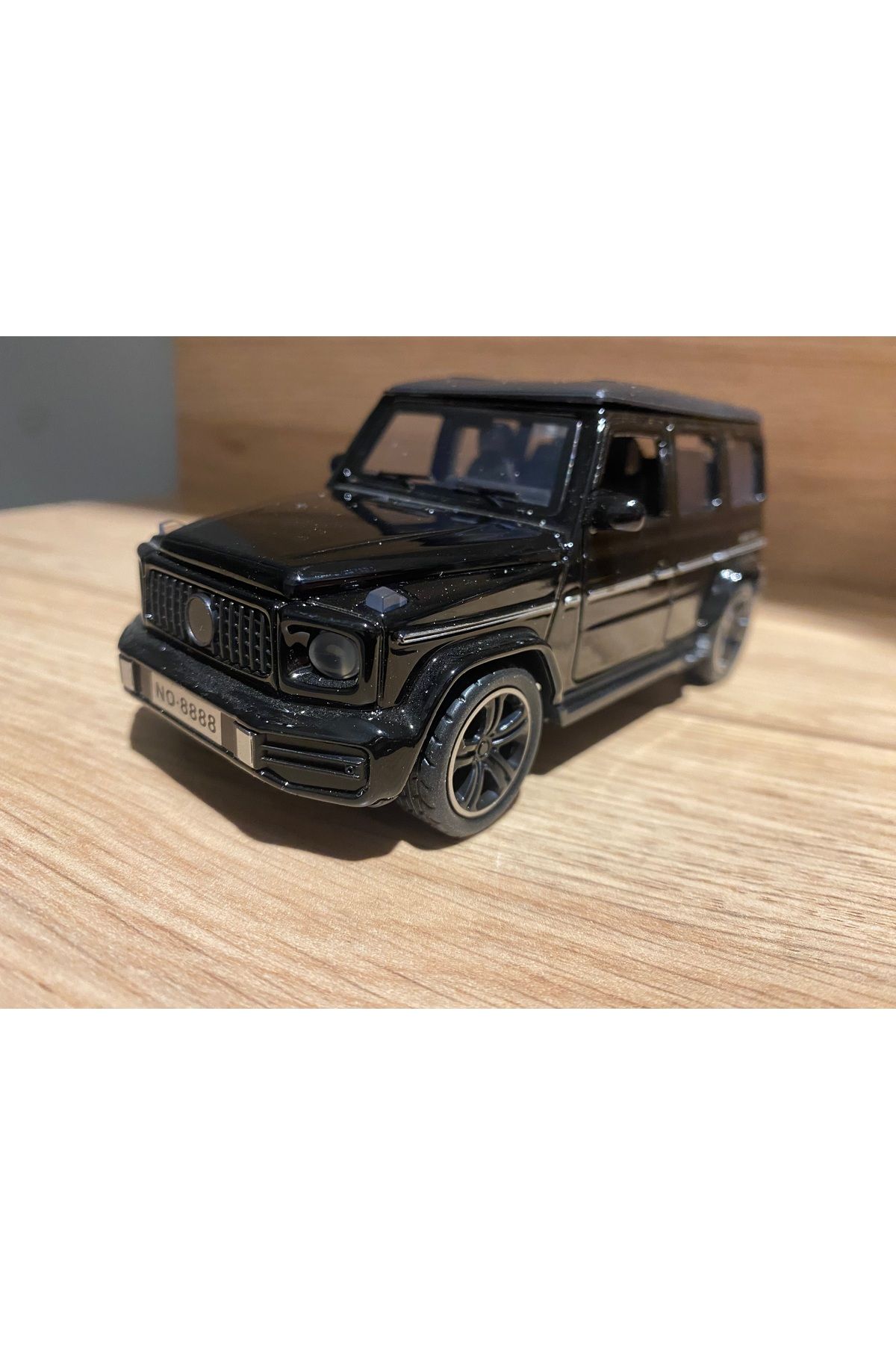 liss çarşı Mercedes G65 Jeep Metal Aksamlı Kaput Bagaj ve Kapıları Açılan Koleksiyon Çek Bırak Araba Siyah