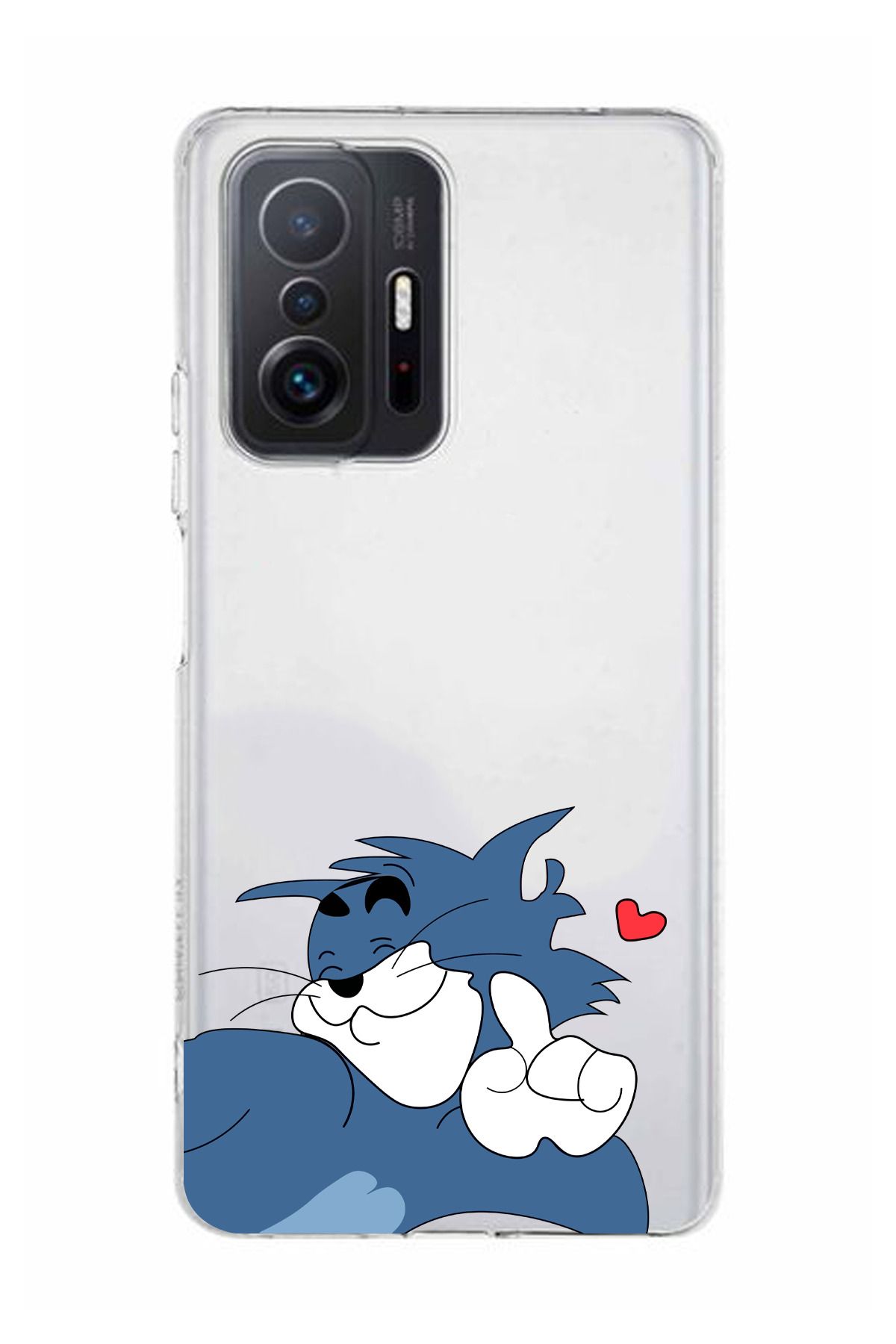 moonset Xiaomi Mi 11T / Mi 11T Pro Uyumlu Tom Tasarımlı Baskılı Şeffaf Telefon Kılıfı