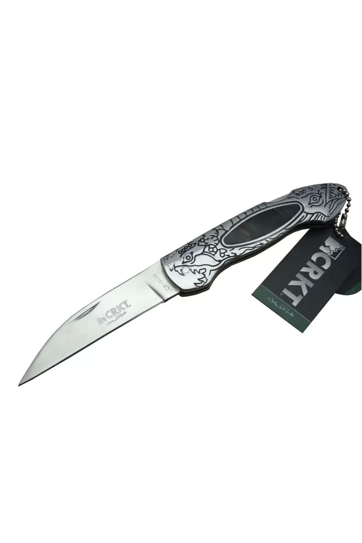 ureticiniz Cr 0124 Kamp Çakı 20 Cm - Metal Desenli Sap, Kılıflı, Kutulu