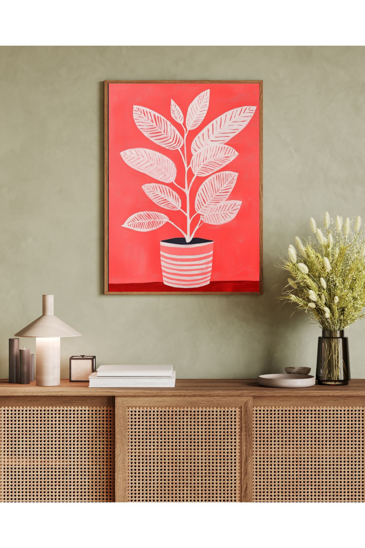 woodhomeworks tek parça salon ofis dekor tablo