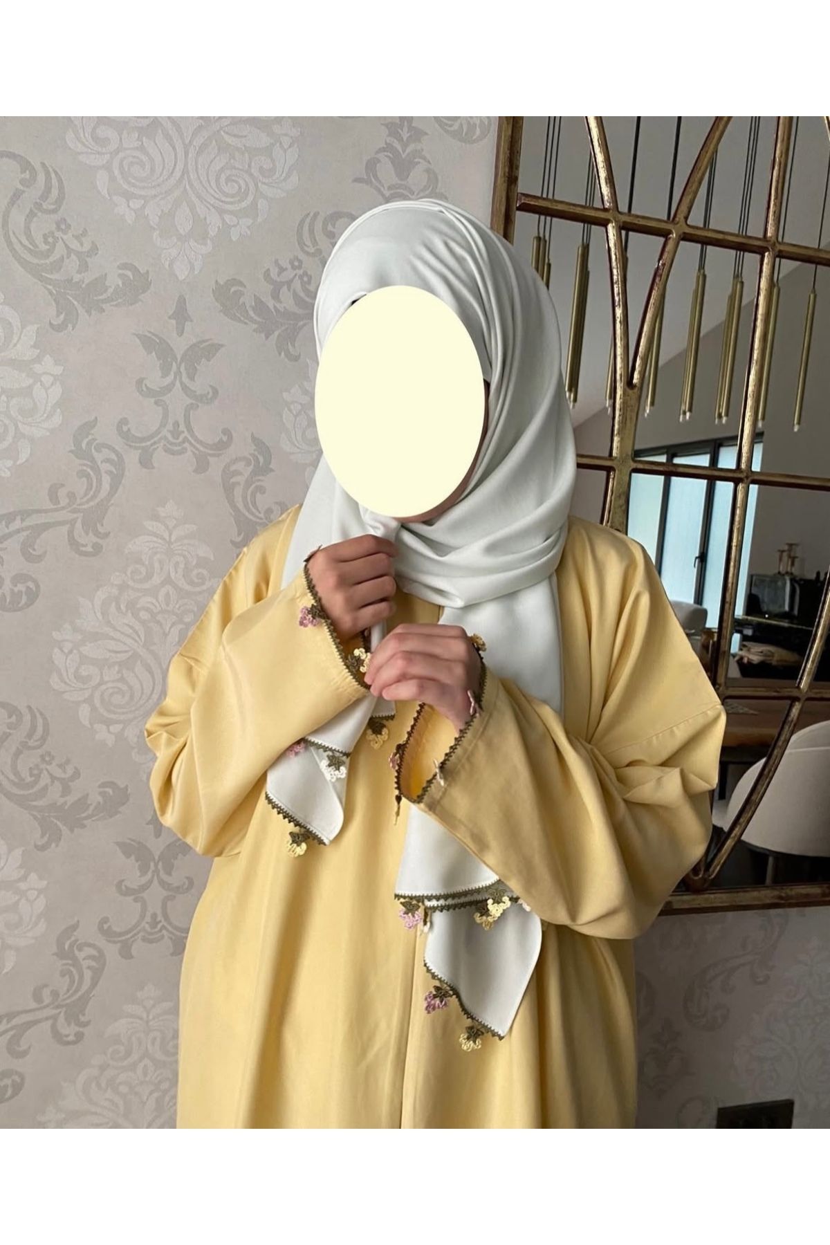 Nimet Abla Butik El işlemeli namaz elbise takımı