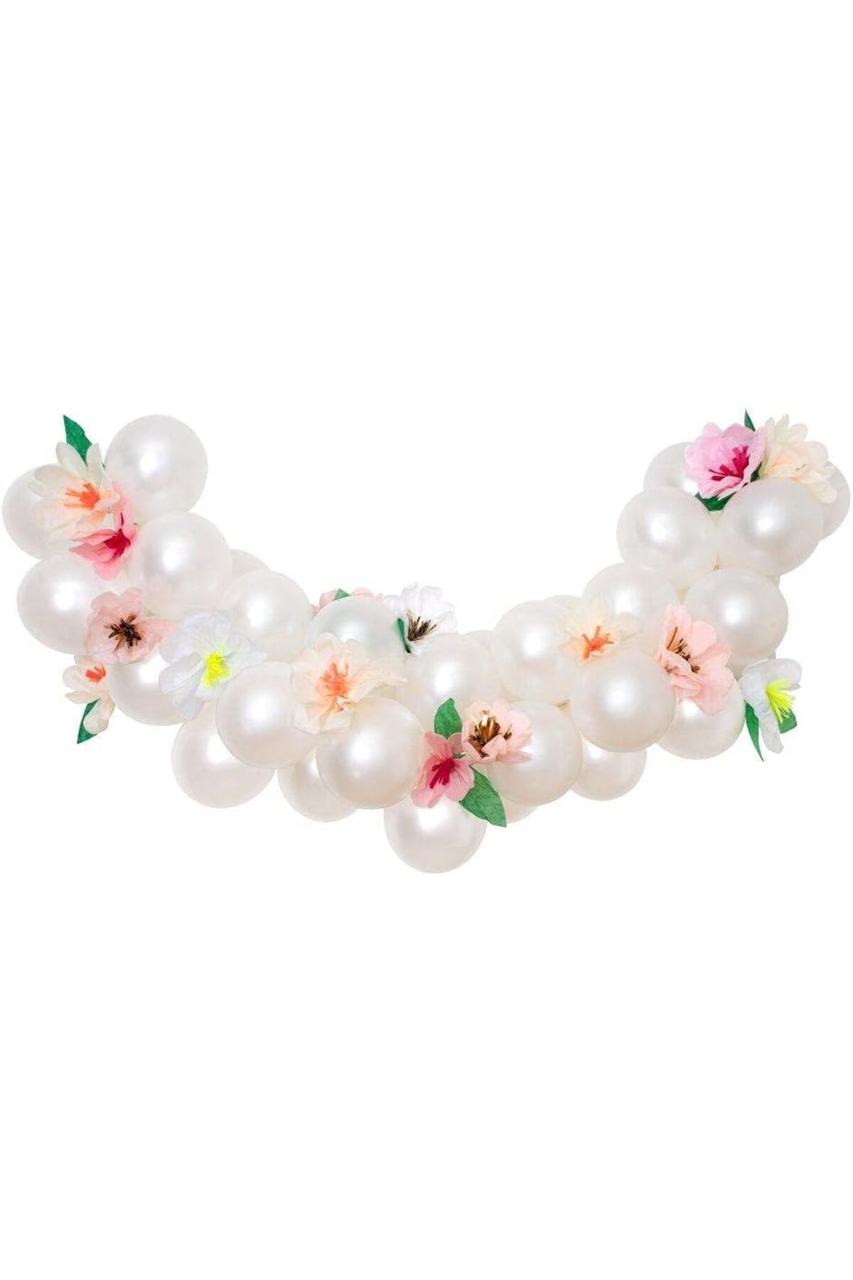 DERİK KADROĞLU Meri Floral Balloon Garland Kit Çiçekli Balon Zincir Kiti Yeni 1107872