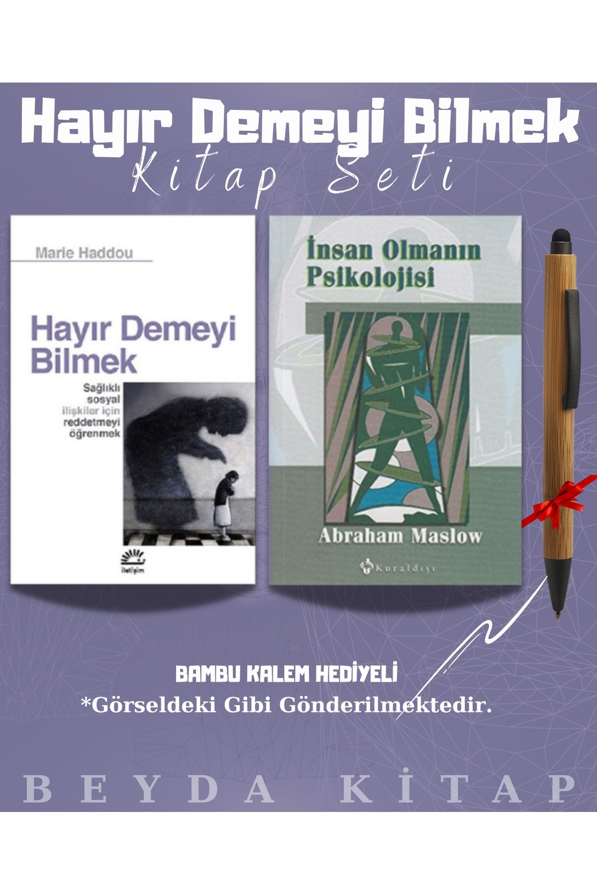 İletişim Yayınları Hayır Demeyi Bilmek - İnsan Olmanın Psikolojisi - Bambu Kalem Hediyeli - Kitap Seti