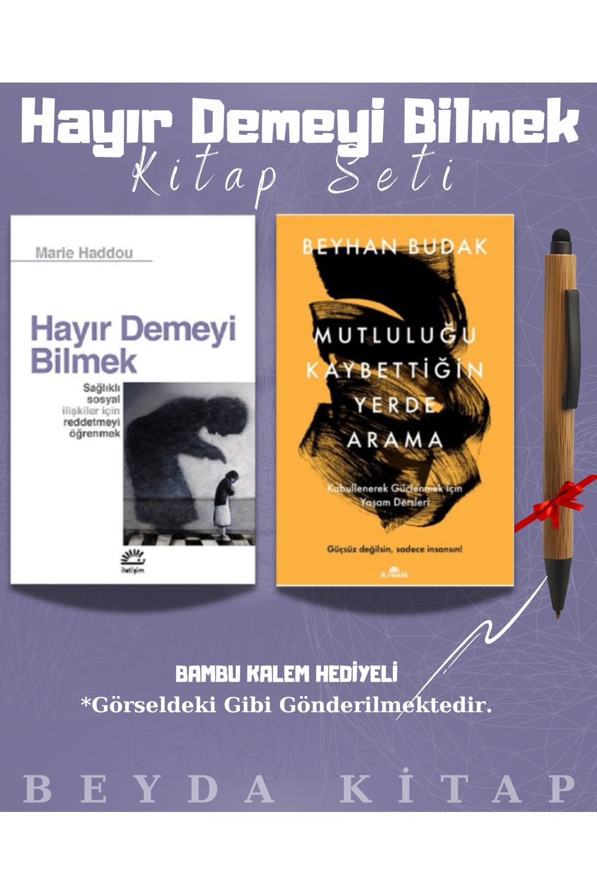 İletişim Yayınları Hayır Demeyi Bilmek - Mutluluğu Kaybettiğin Yerde Arama - Bambu Kalem Hediyeli - Kitap Seti