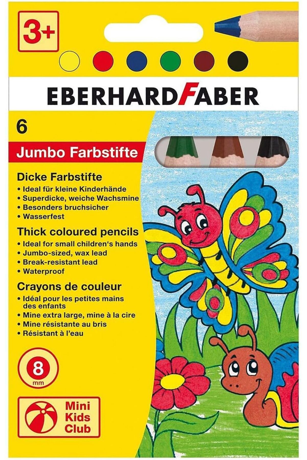mazıdağı mazzıdağ Faber 518906 Kuruboya Mini Kids Club, 6'lı new store 1133631