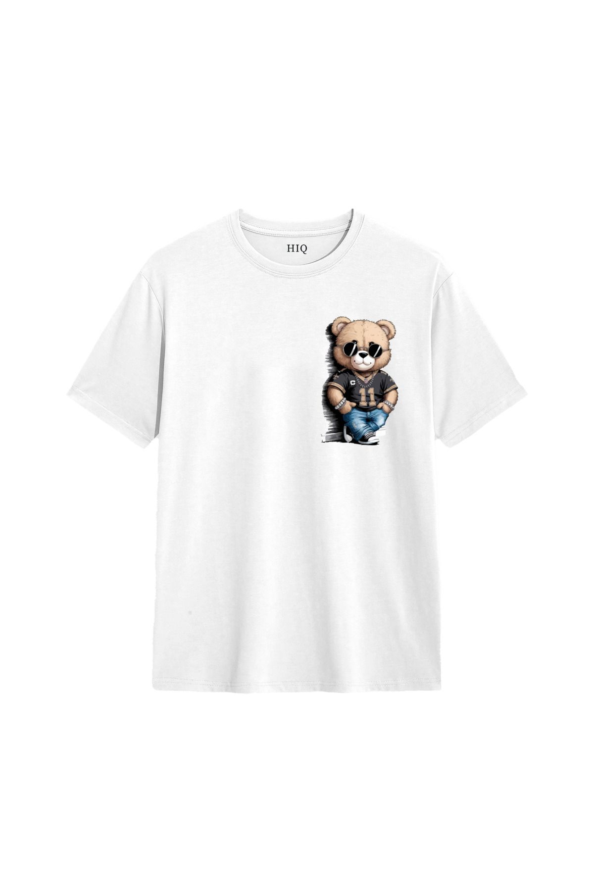MODA Teddy Bear Rapçi Baskılı Oversize Tshirt