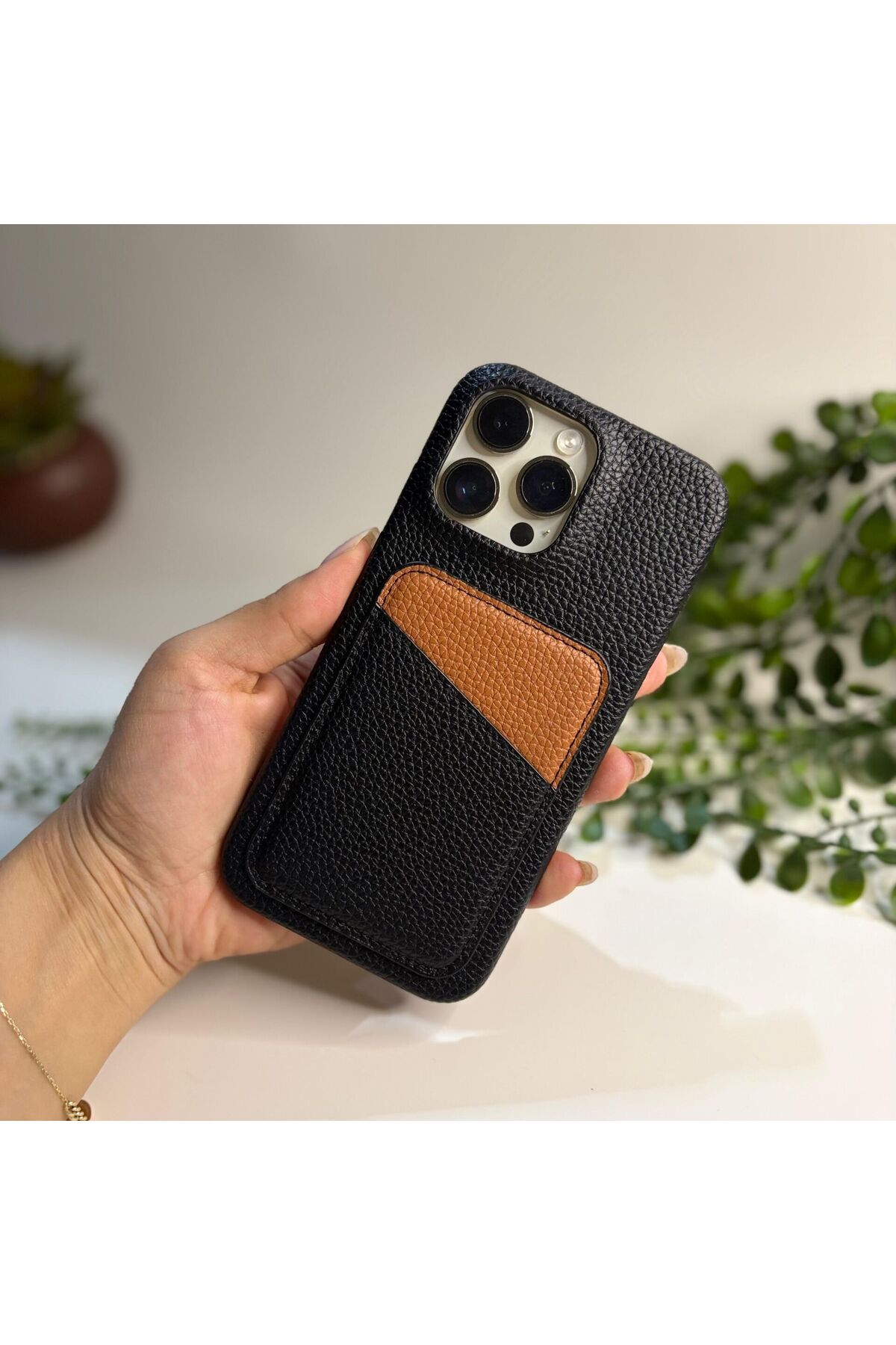 EPAksesuar EpaPort Cüzdanlı Deri Telefon Kılıfı – Kart Bölmeli, Şık ve Koruyucu Tasarım Iphone 11-Siyah