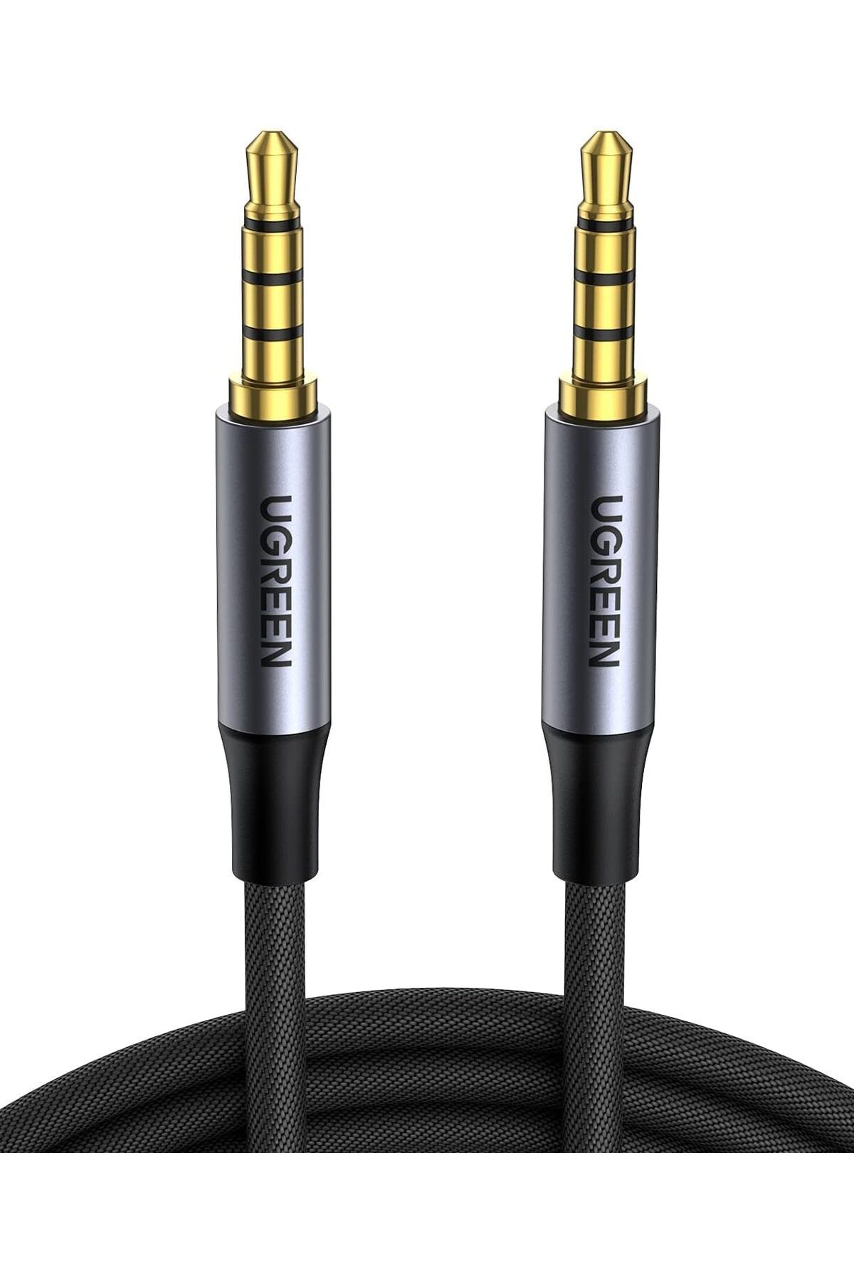 DERİK KADROĞLU 3.5mm Hi-Fi Erkek to Erkek TRRS Aux Ses ve Mikrofon Kablosu 2 Metre Yeni 1107872