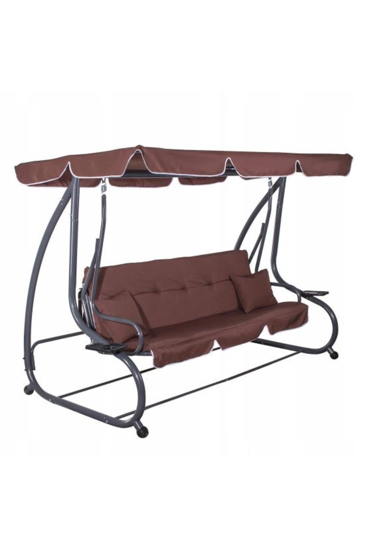 Avex Balansoar De Grădină, 4 Locuri, Maro, 220x120x162 Cm, Funcție Pat, Linda - One Size