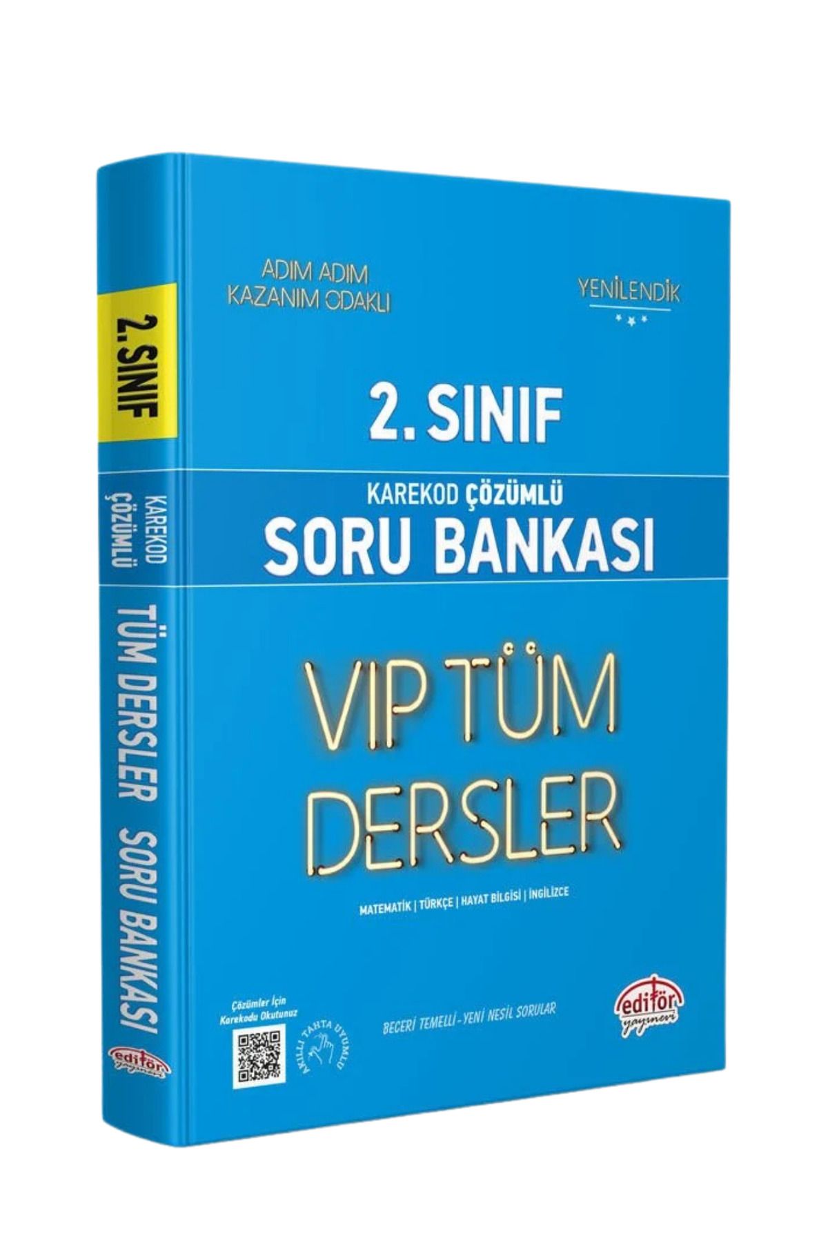 Editör Yayınevi 2. Sınıf VIP Tüm Dersler Karekod Çözümlü Soru Bankası Mavi Kitap-YEP YENİ